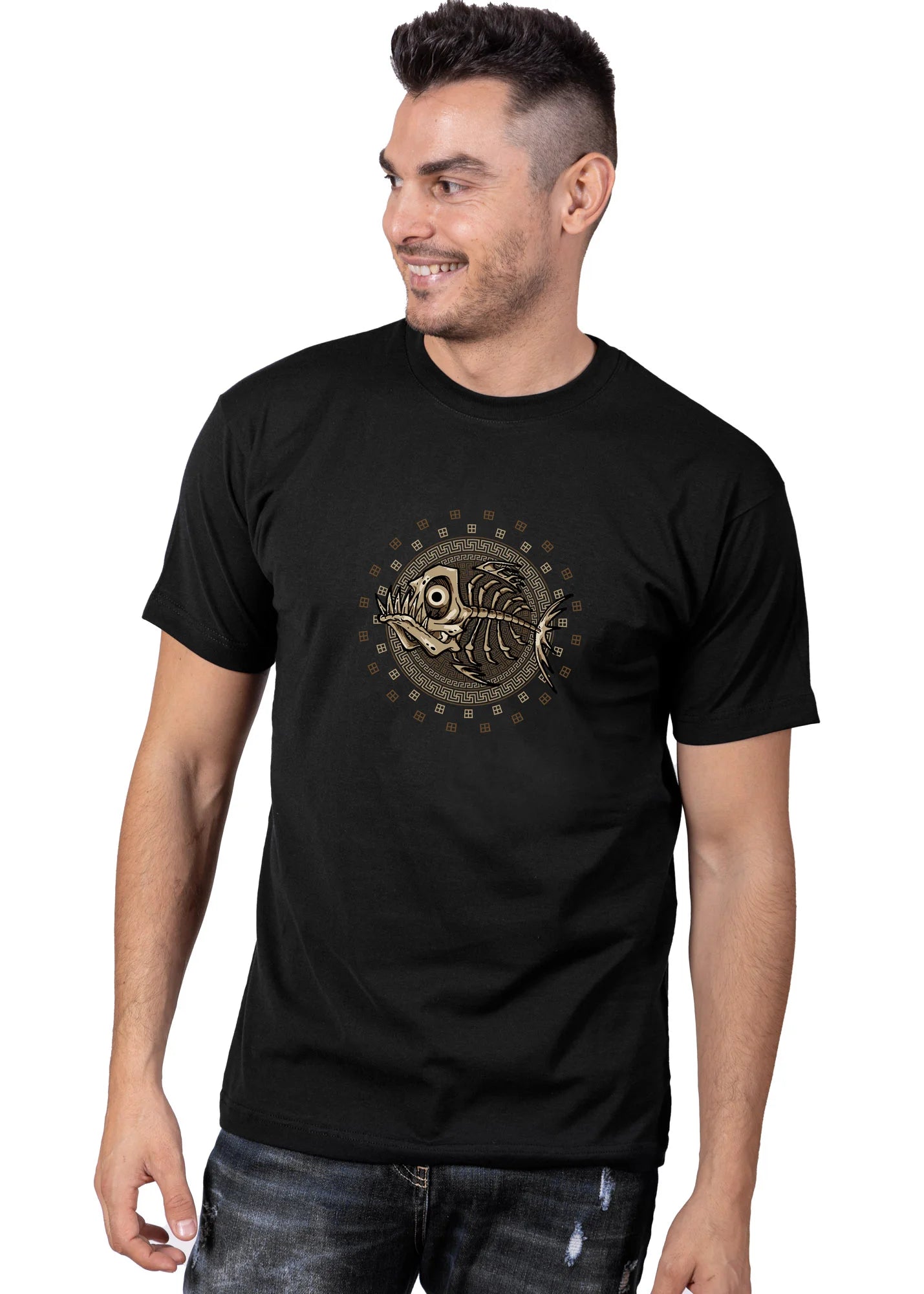Fishbone Disk - T-Shirts
