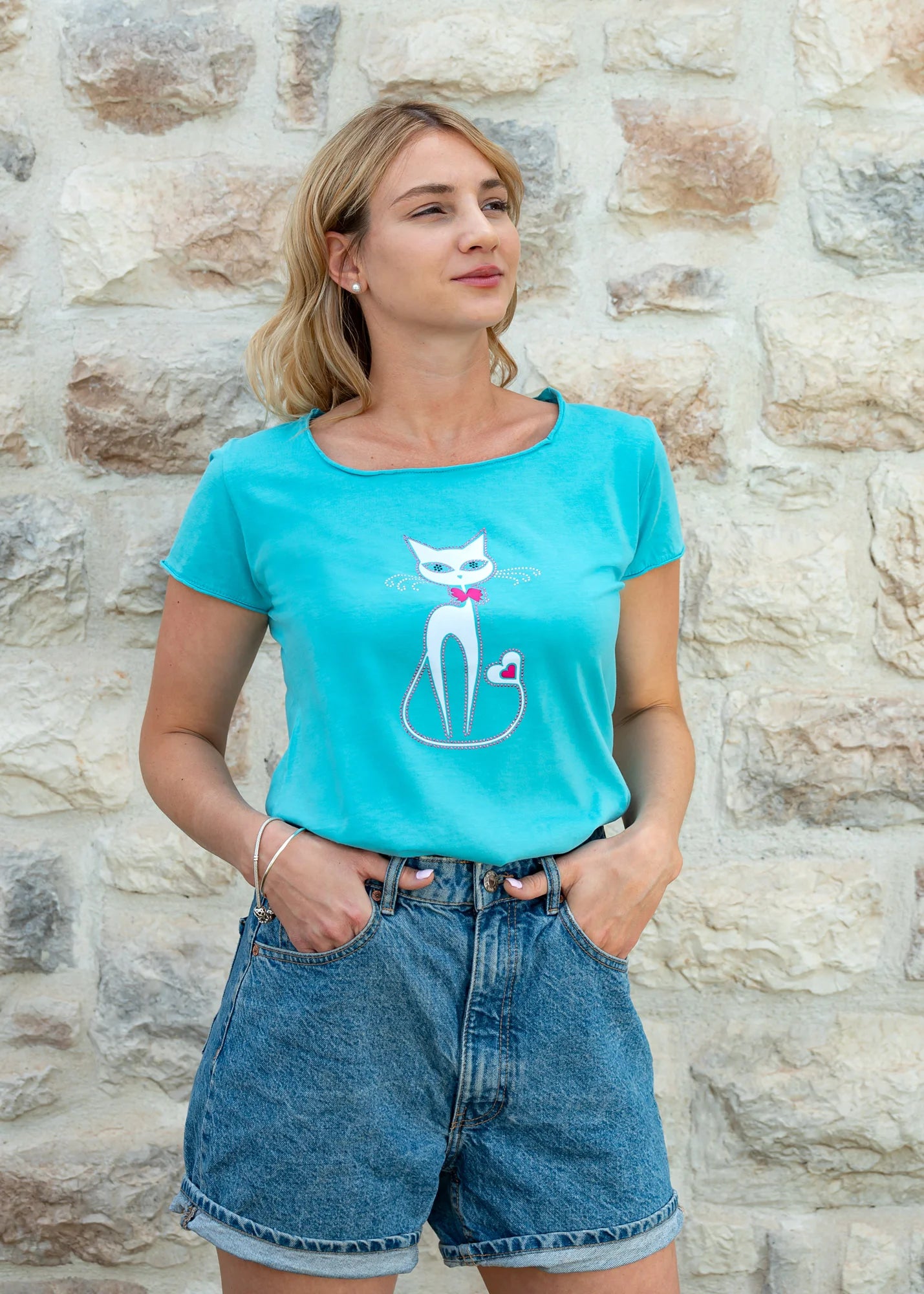 White Cat - T-Shirts