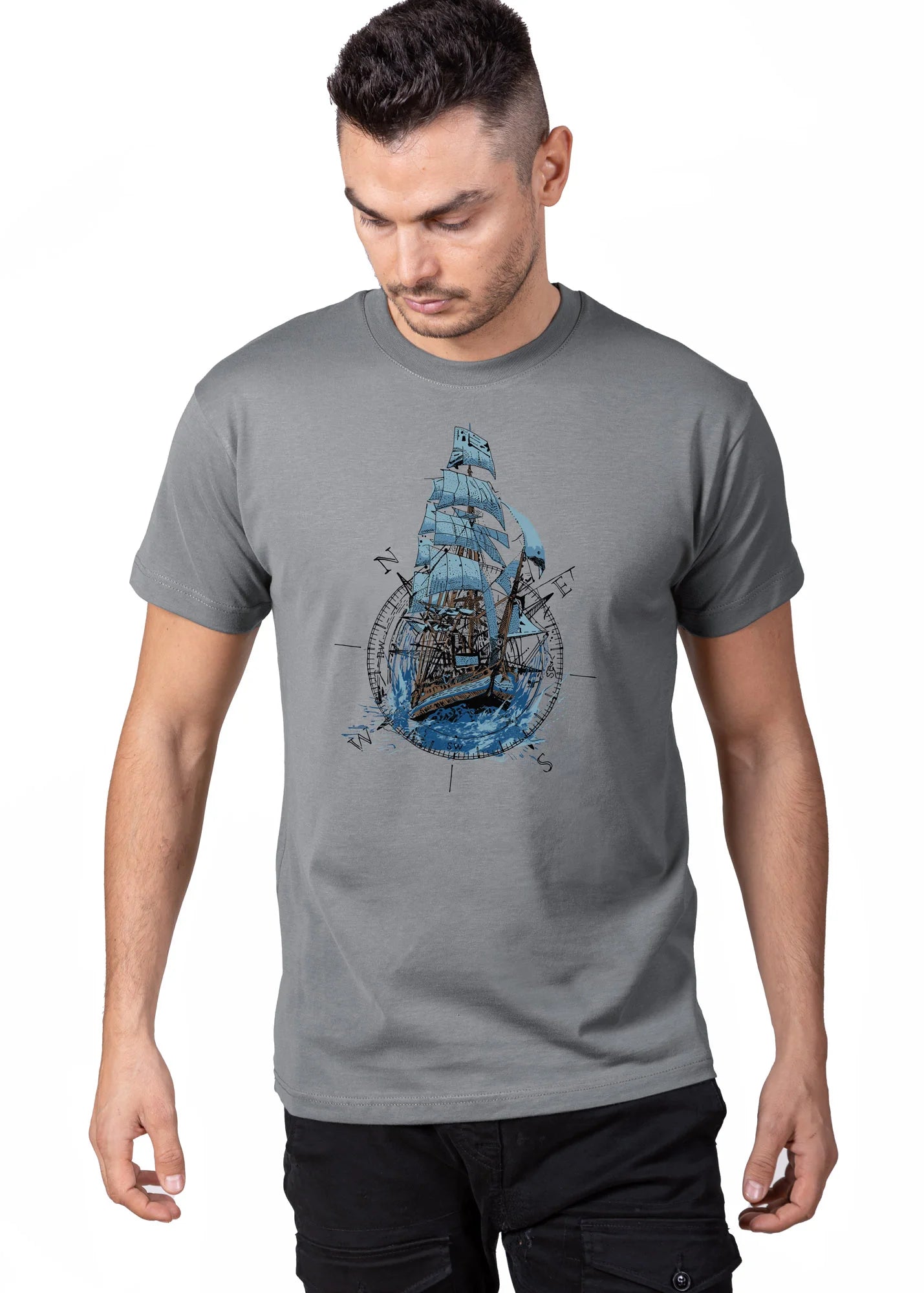 Compass Ship - T-Shirts