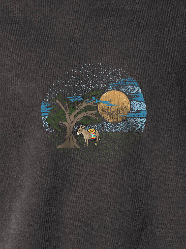 Moonlit Olive Grove  - Stonewashed Hoodie