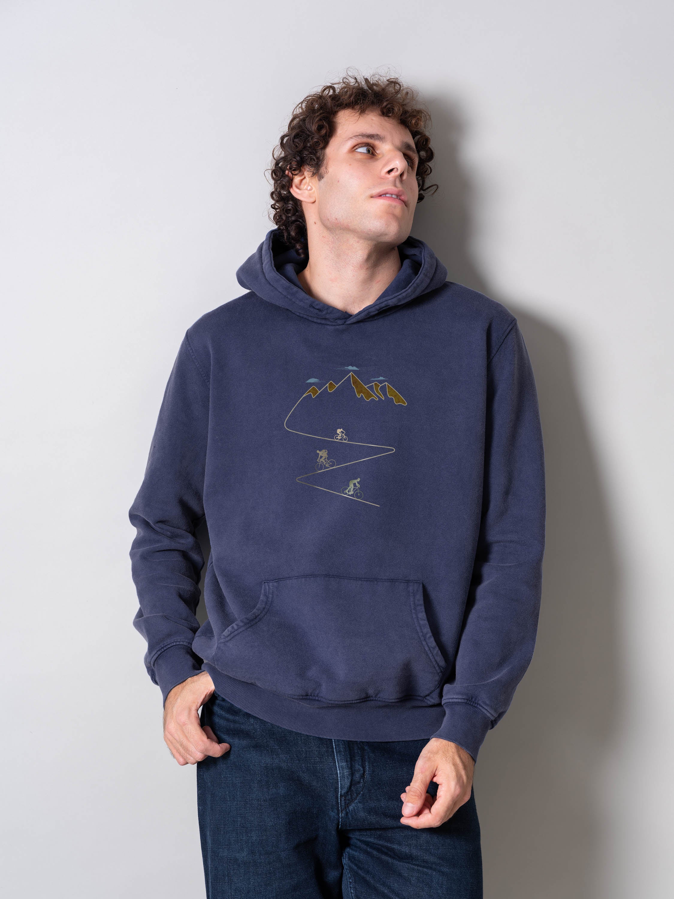 Mountain bike ride  - Stonewashed Hoodie