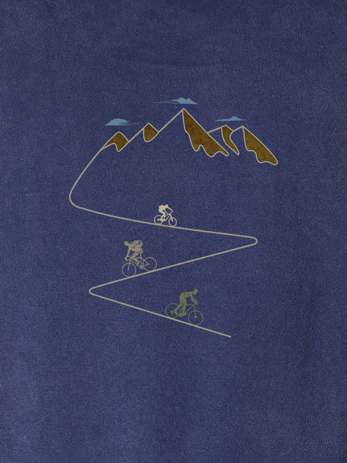Mountain bike ride  - Stonewashed Hoodie