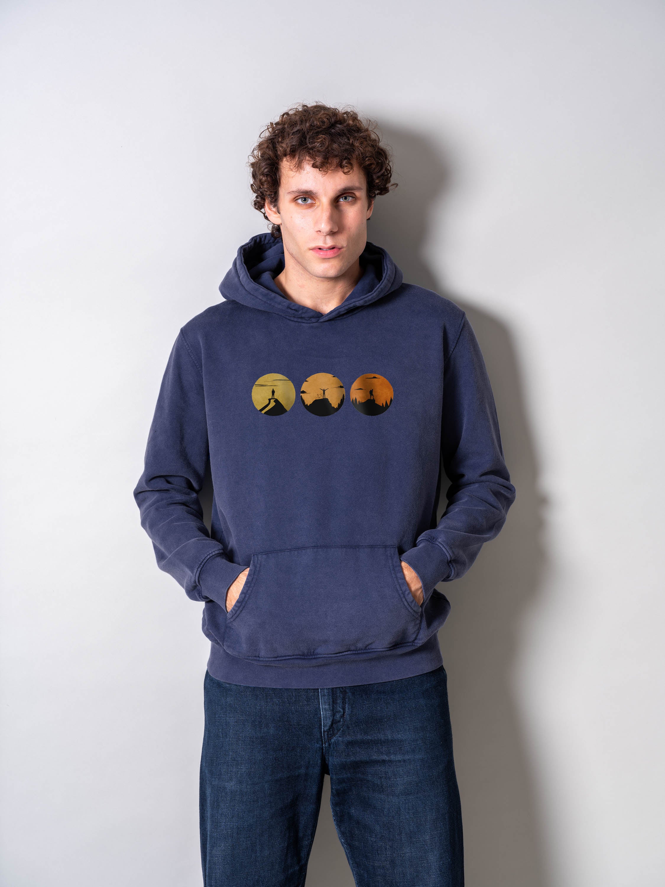 Sunset Silhouettes - Stonewashed Hoodie