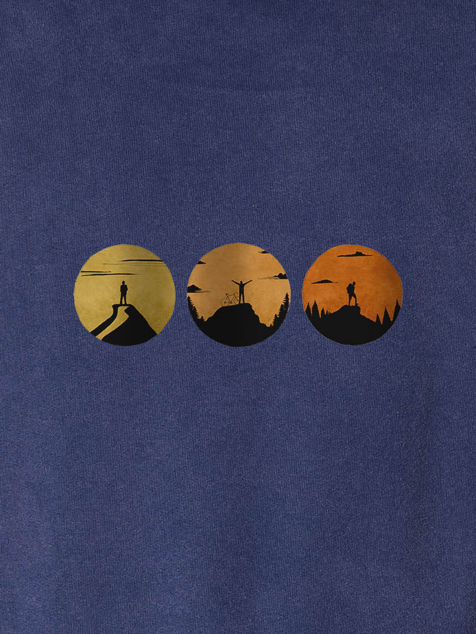 Sunset Silhouettes - Stonewashed Hoodie