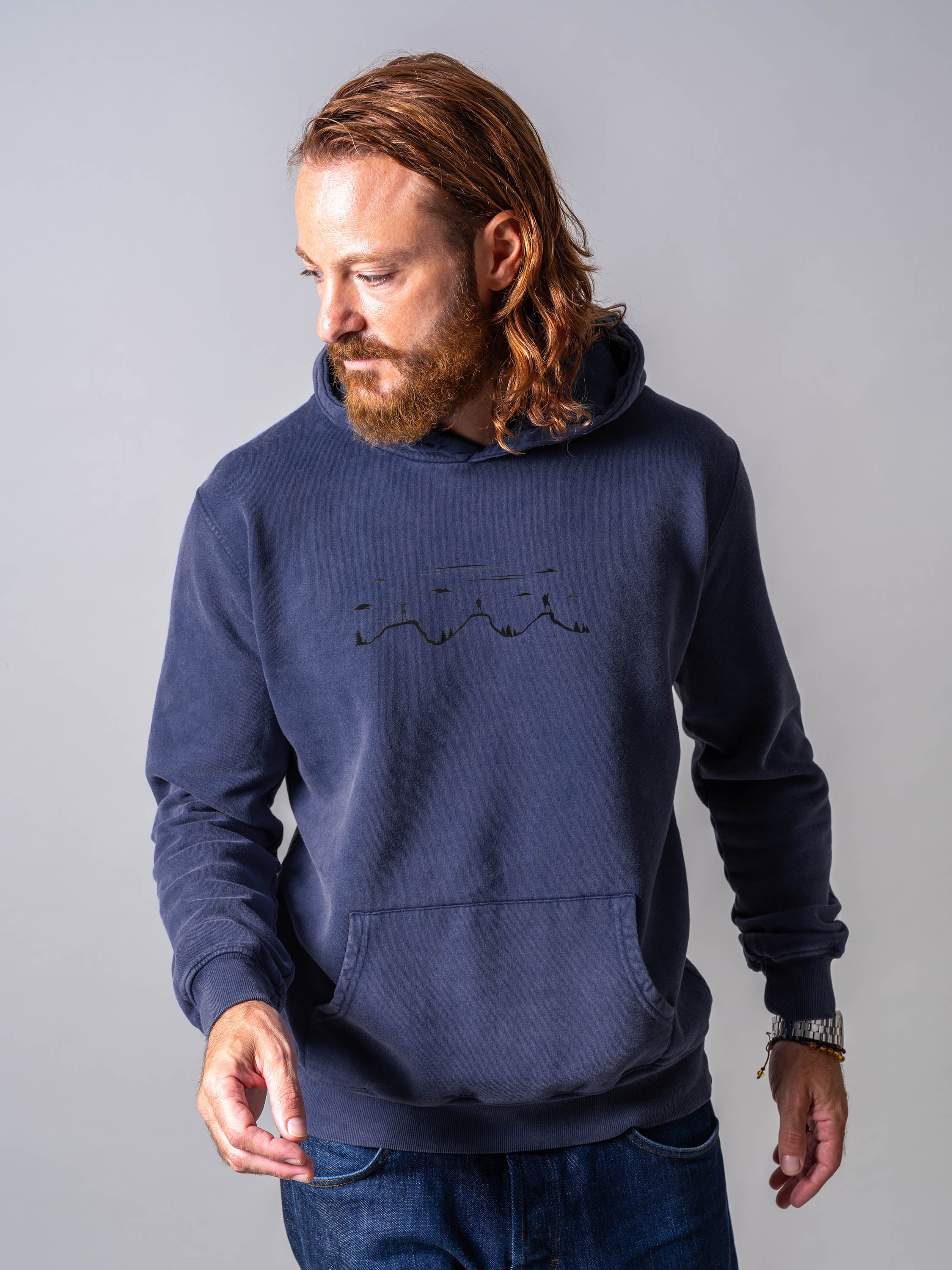 Reaching the summit - Stonewashed Hoodie