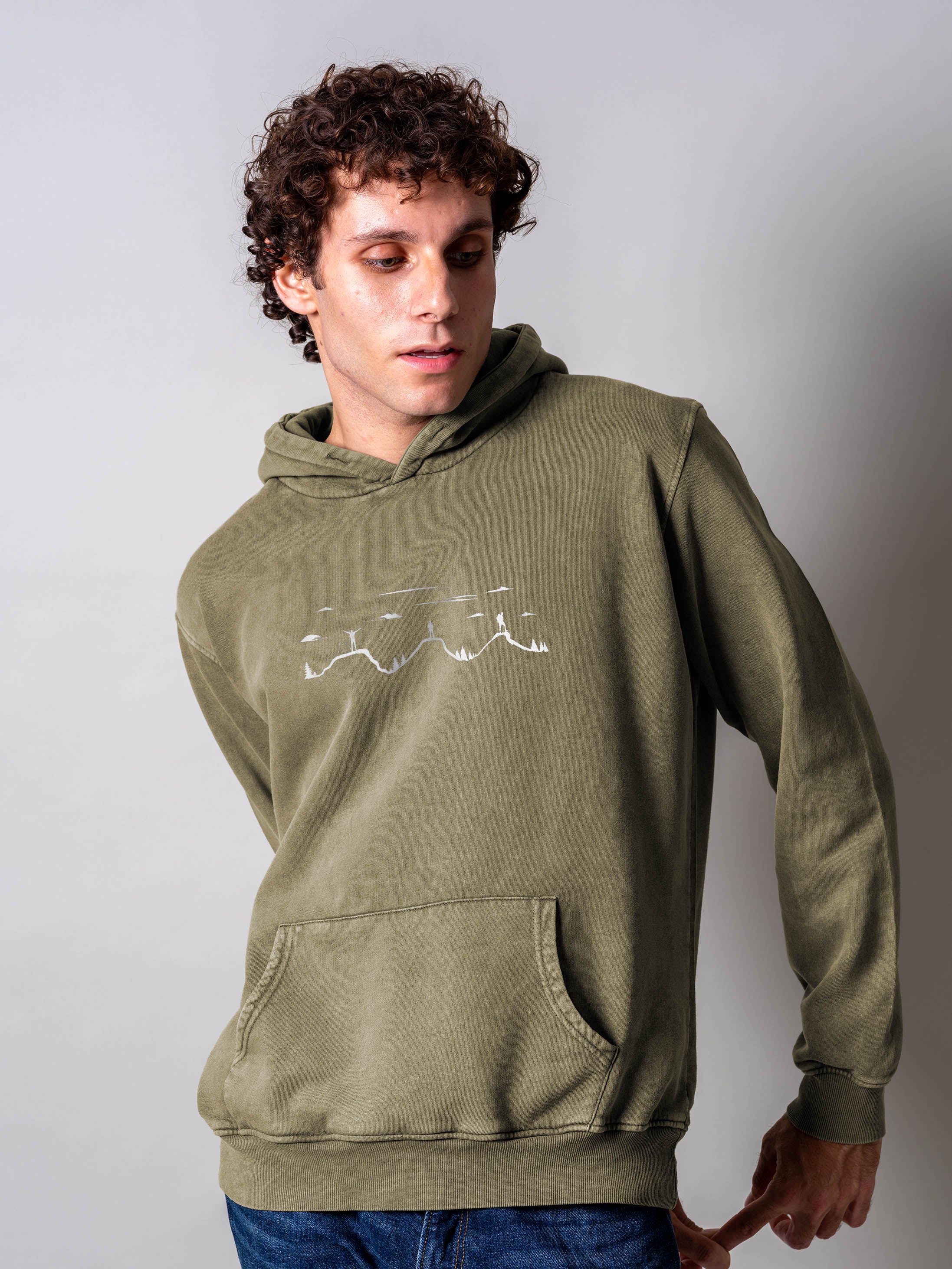 Reaching the summit - Stonewashed Hoodie
