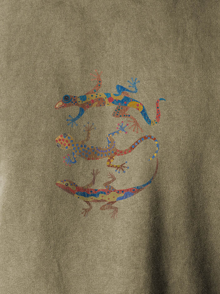 Aegean lizards - Stonewashed Hoodie