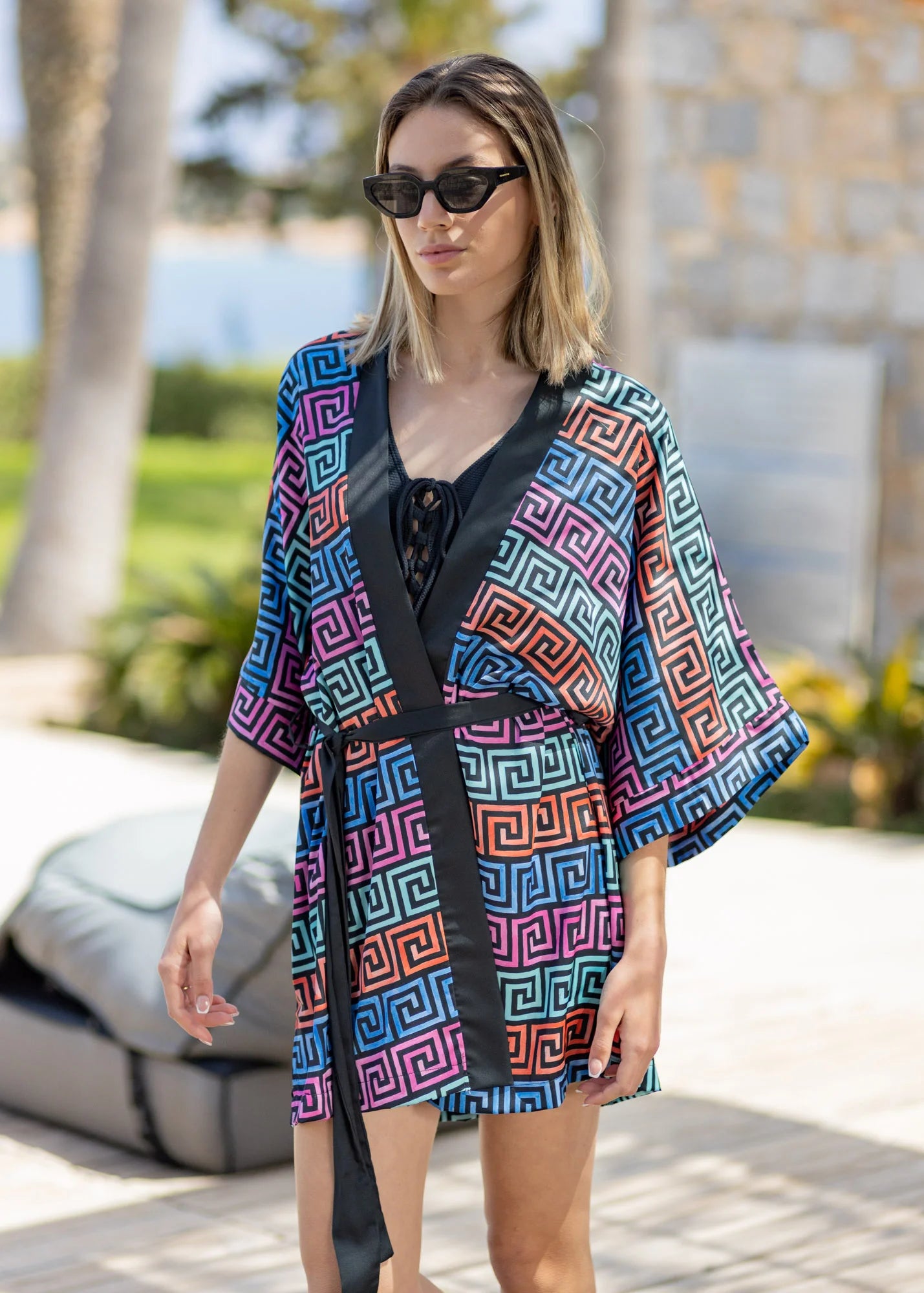 Meandros Pattern - Kimono