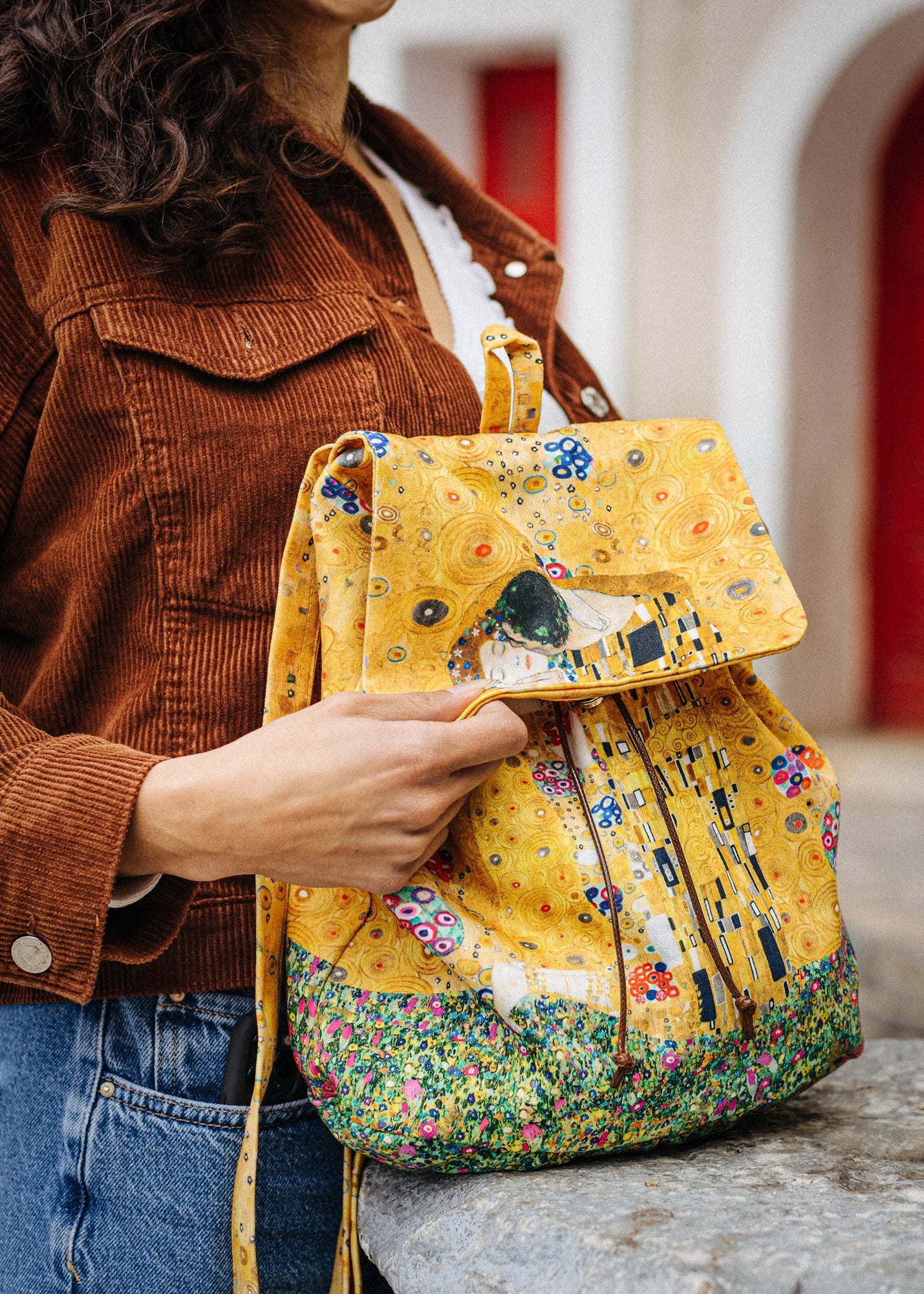 Gustav Klimt - The Kiss - Canvas - Backpacks