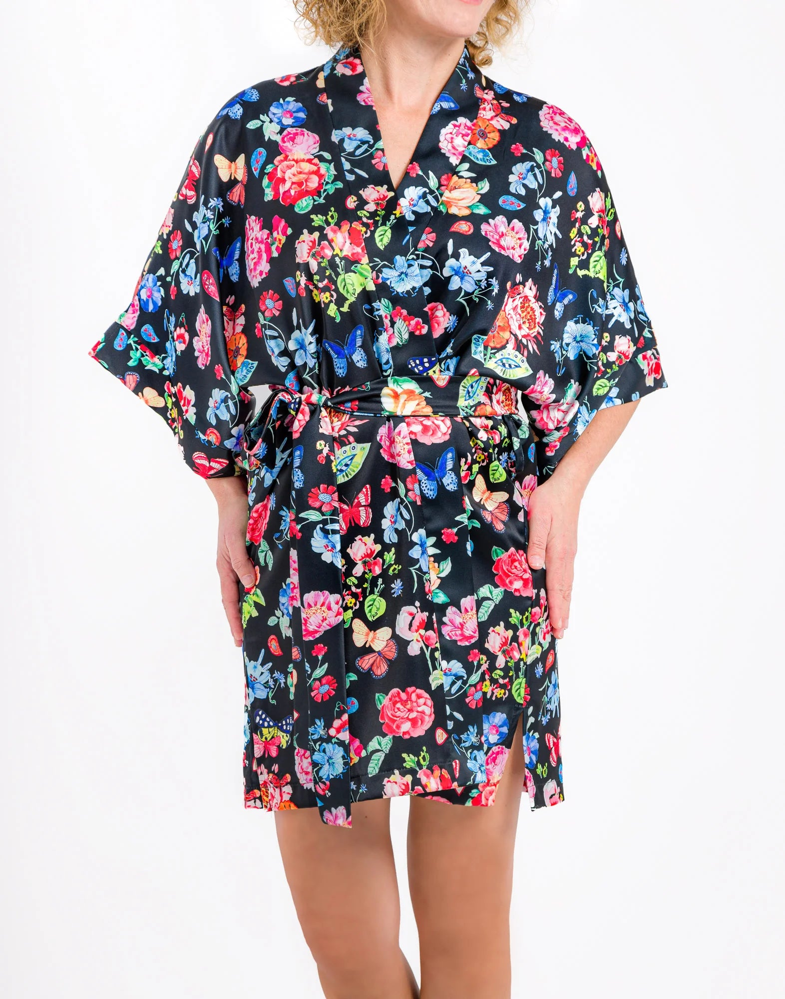 Handpainted Florals - Kimono