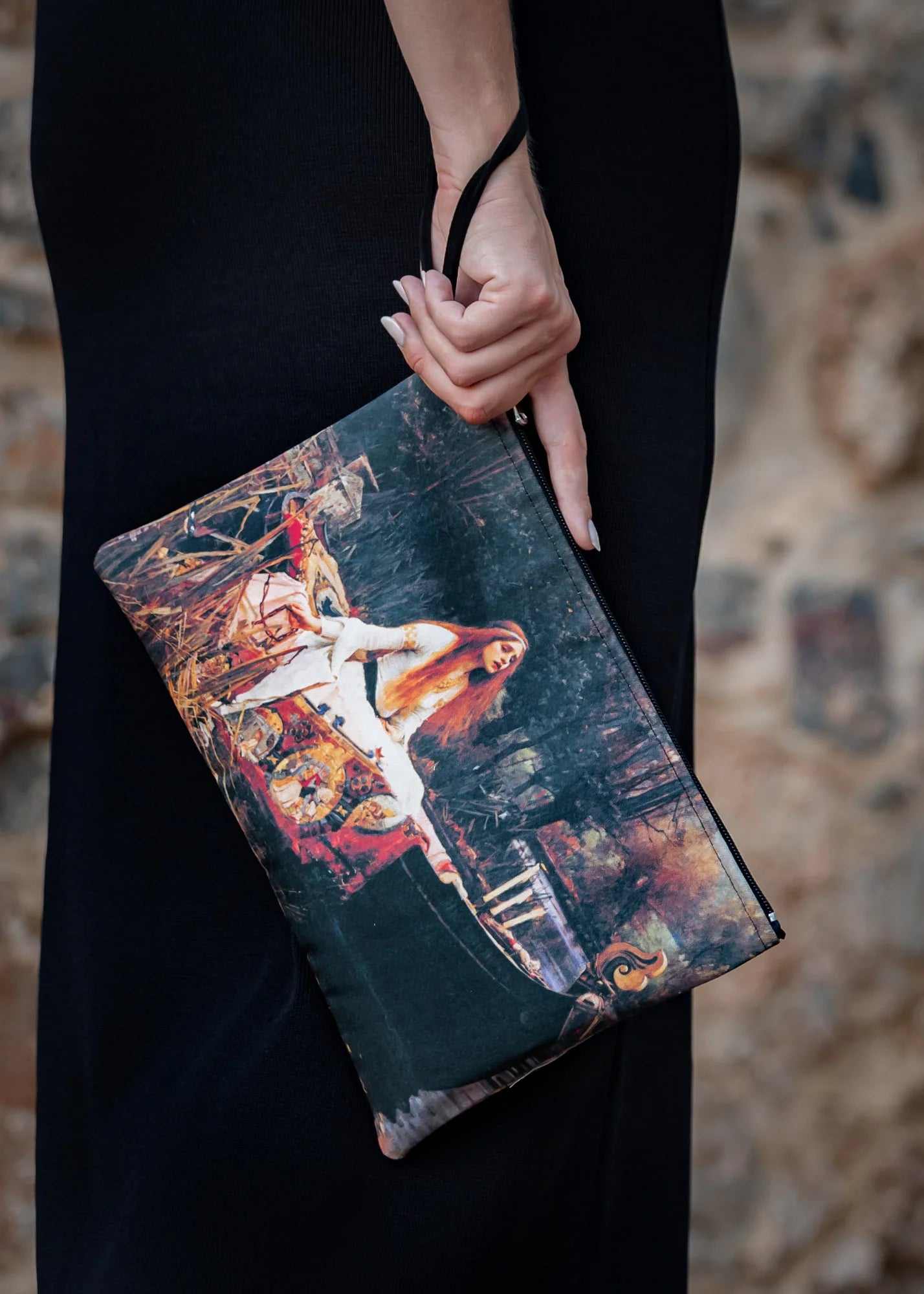 John William Waterhouse - The Lady of Shalott - Clutches Canvas