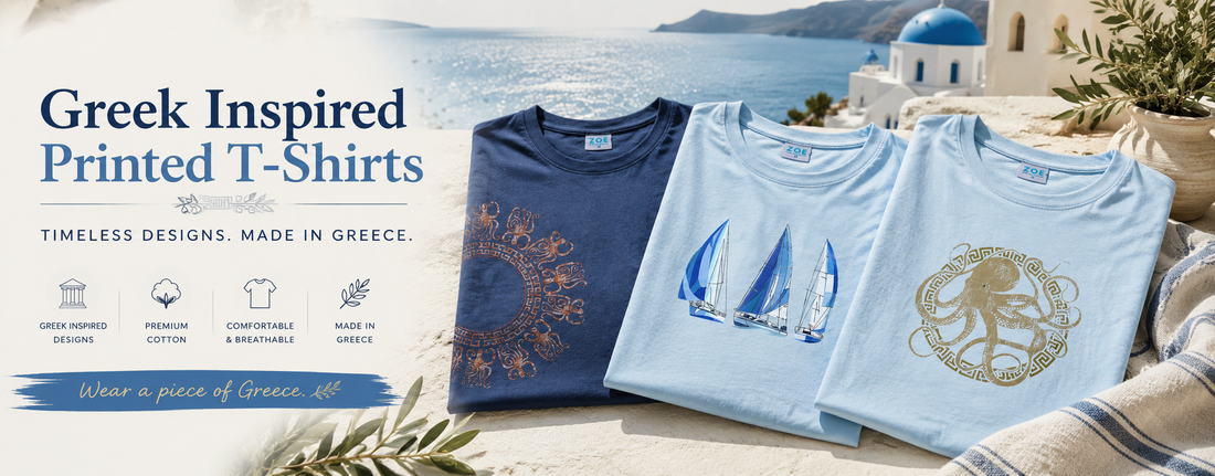 Greek Inspired Printed T-Shirts