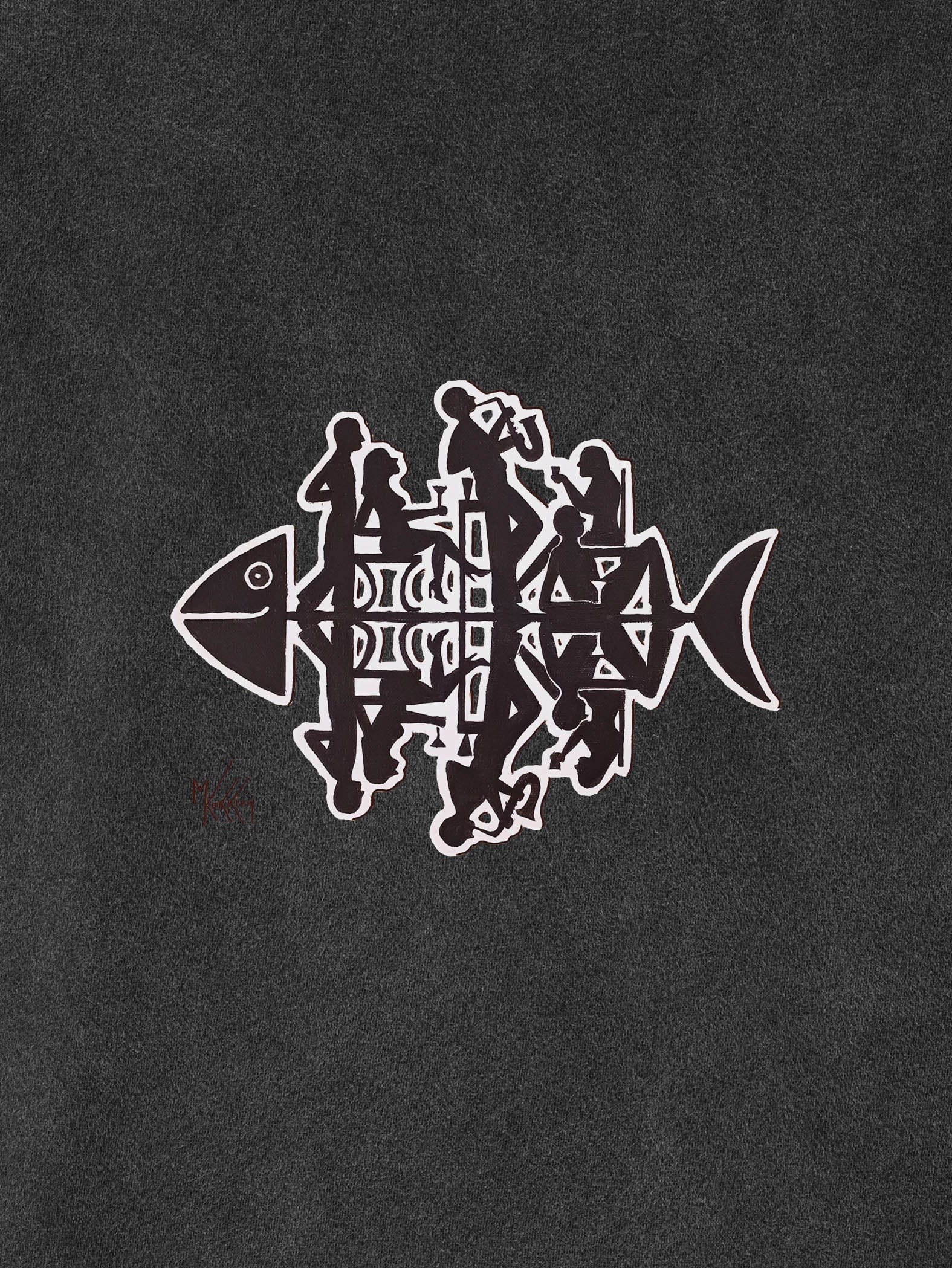 One fish …partying - Stonewashed T-Shirts