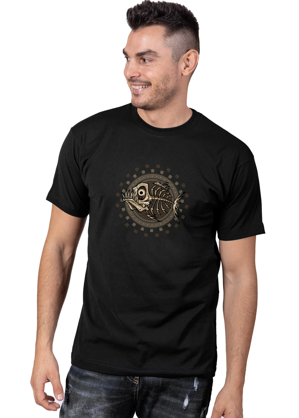 Fishbone Disk - T-Shirts