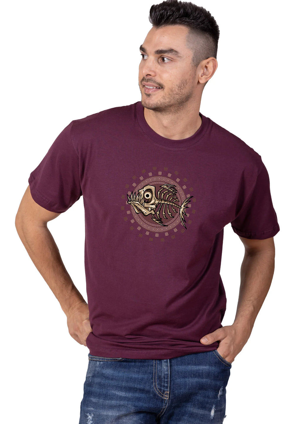 Fishbone Disk - T-Shirts