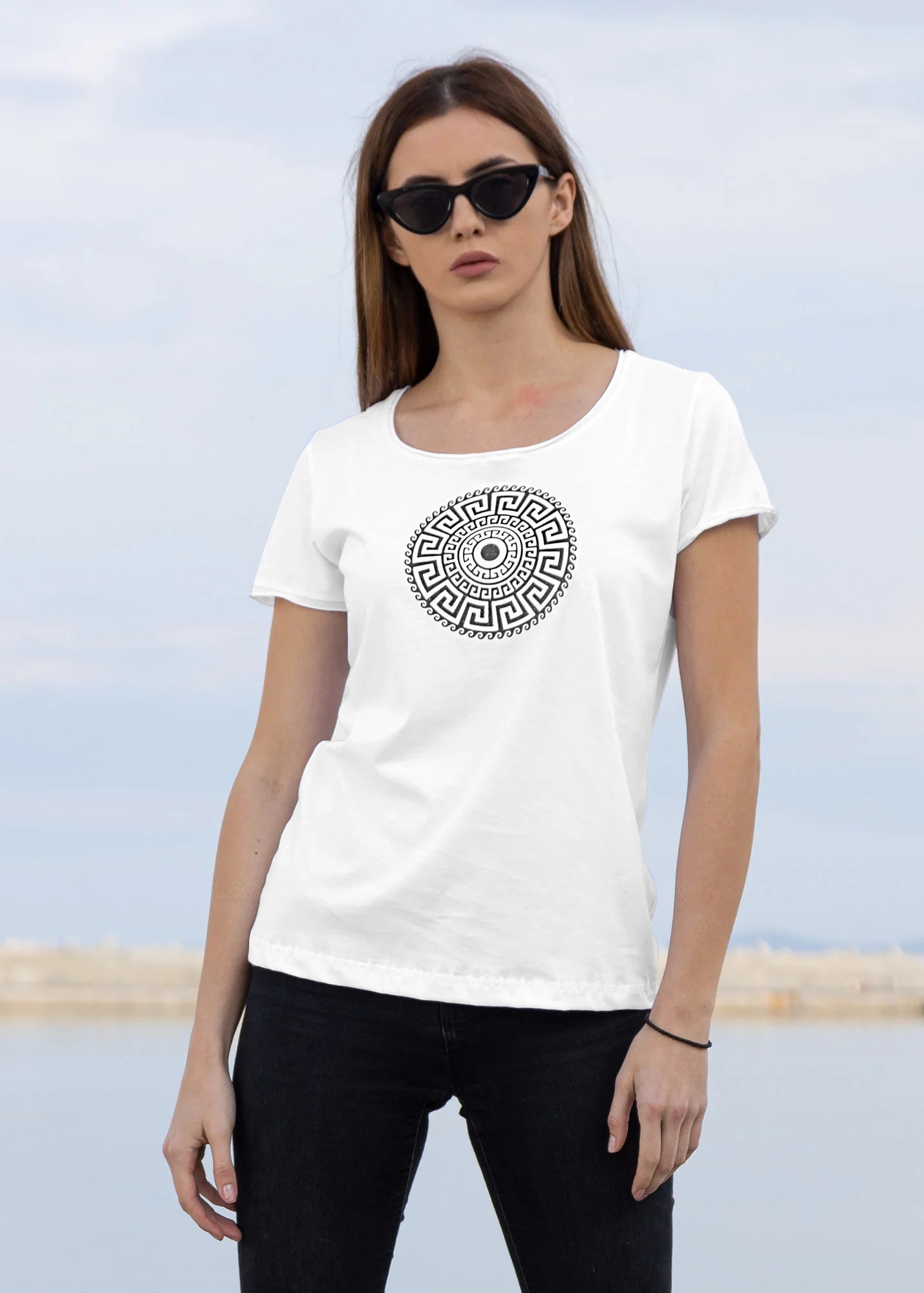 Black Meandros - T-Shirts