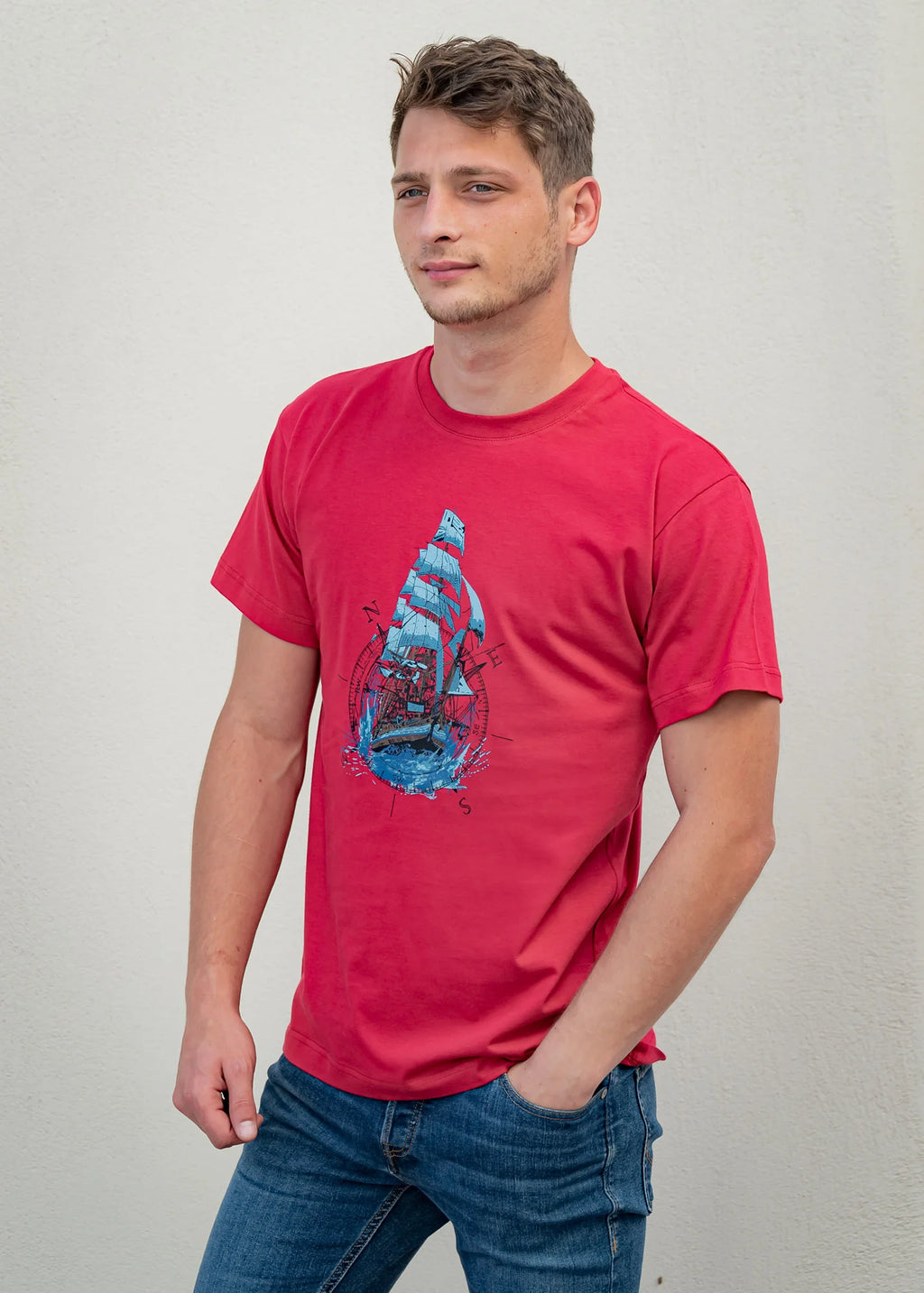 Compass Ship - T-Shirts