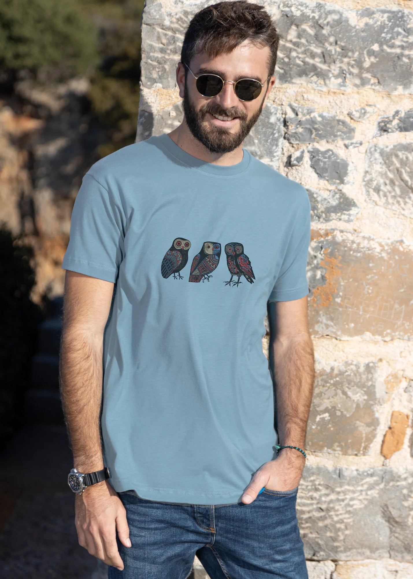 Ethnic Owls - T-Shirts