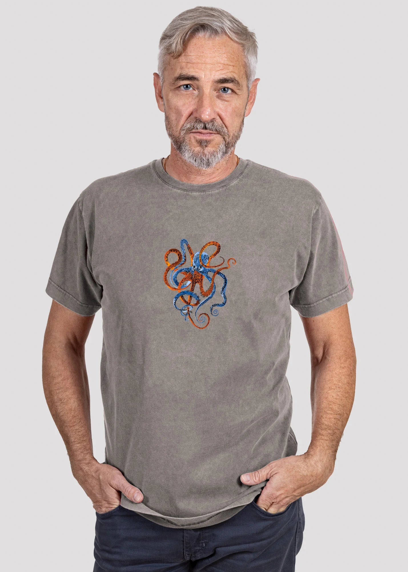 Octopus - Stonewashed T-Shirts