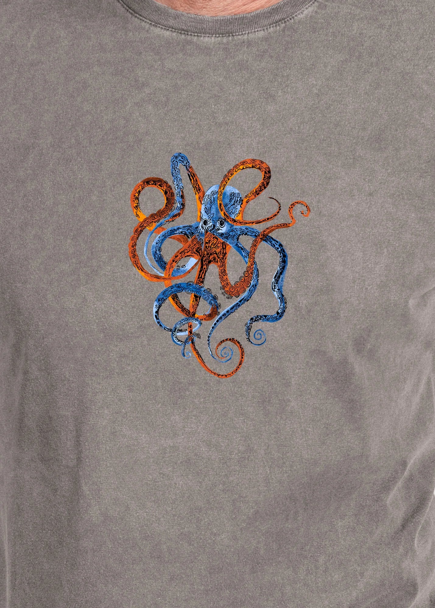 Octopus - Stonewashed T-Shirts