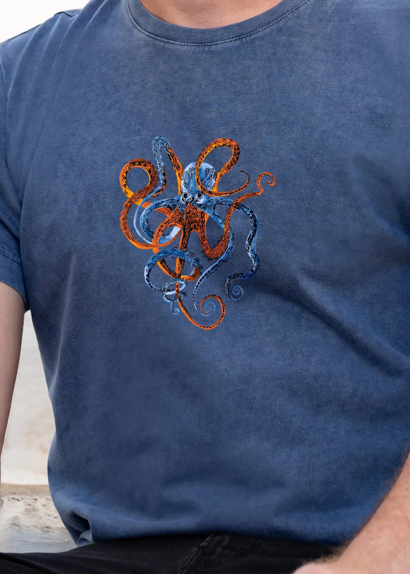 Octopus - Stonewashed T-Shirts