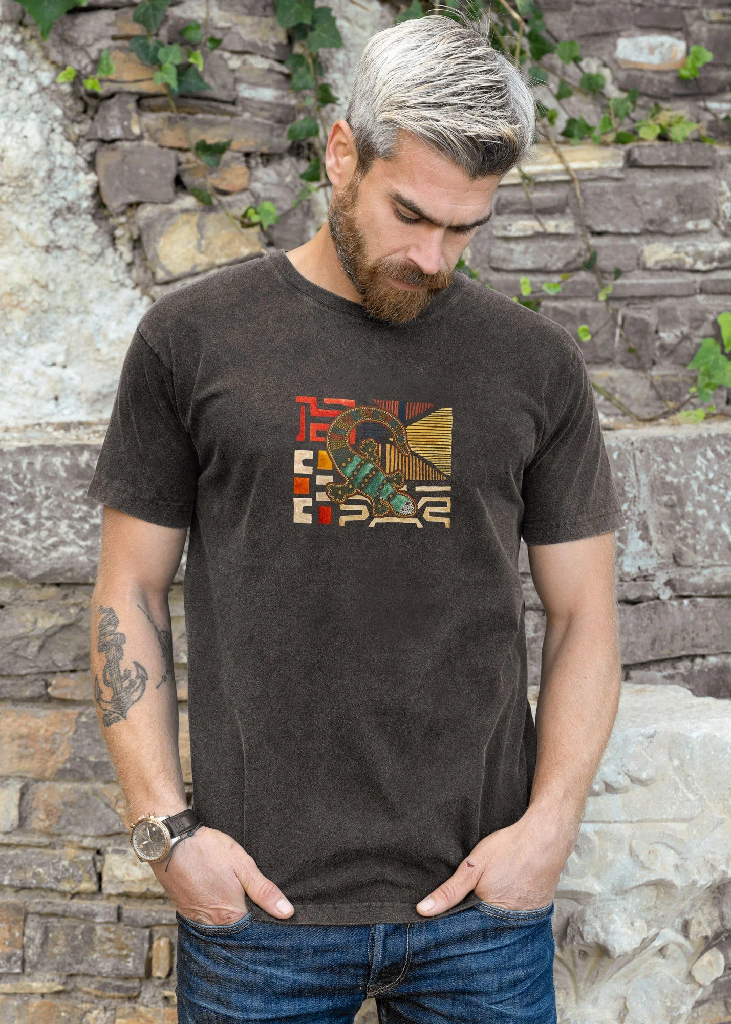 Ethnic Lizard - Stonewashed T-Shirts