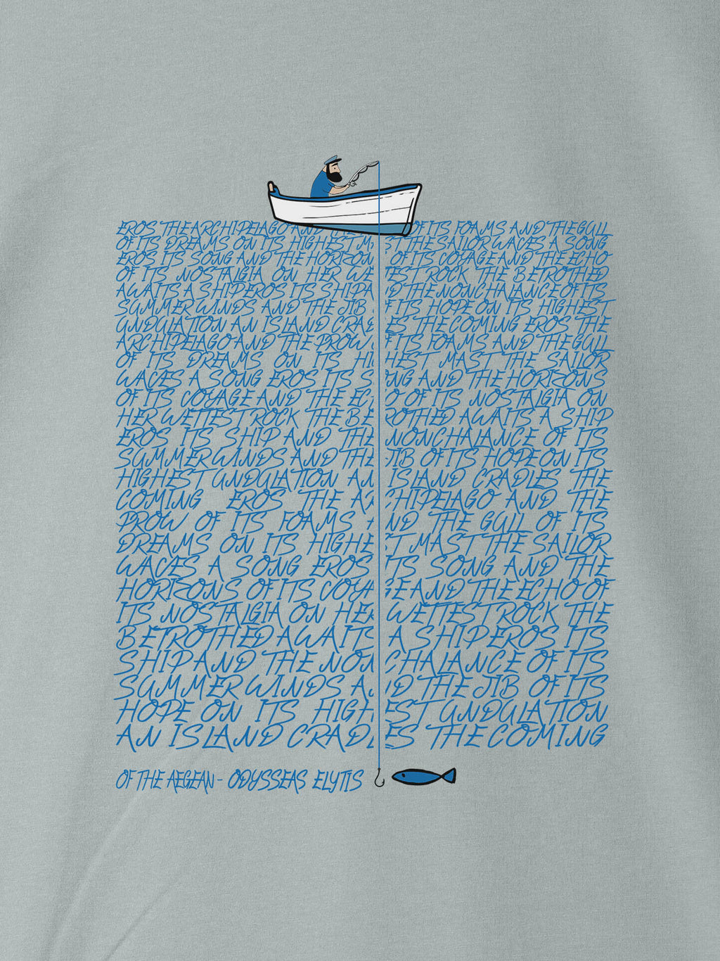 Of the Aegean - Odysseas Elytis Poetry Design - T-Shirts