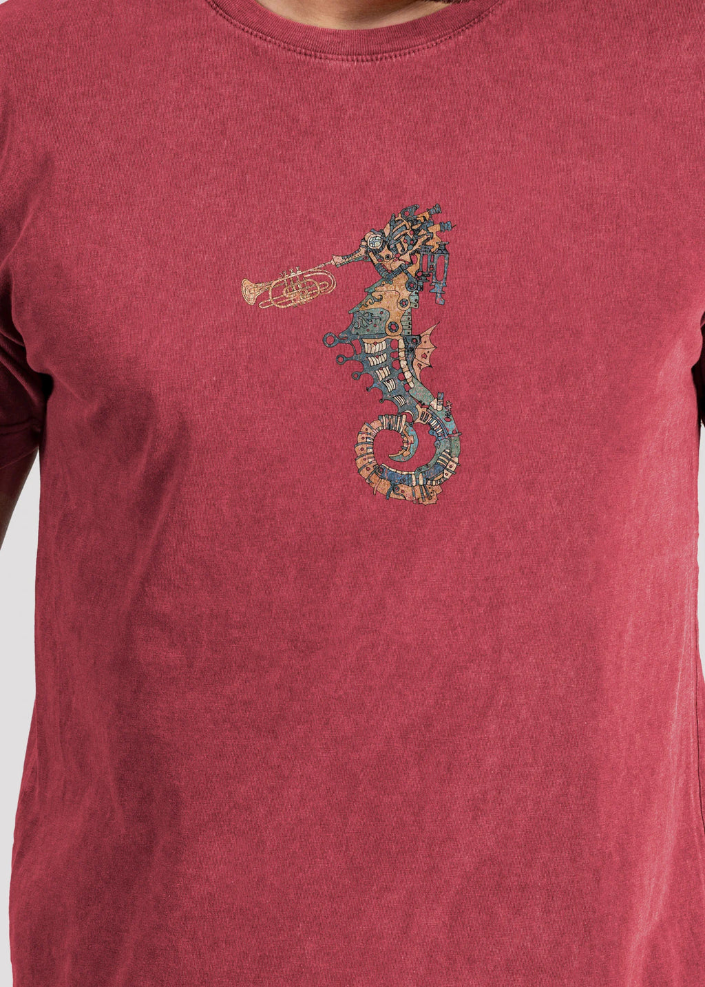 Ballad of the mechanical seahorse - Stonewashed T-Shirts