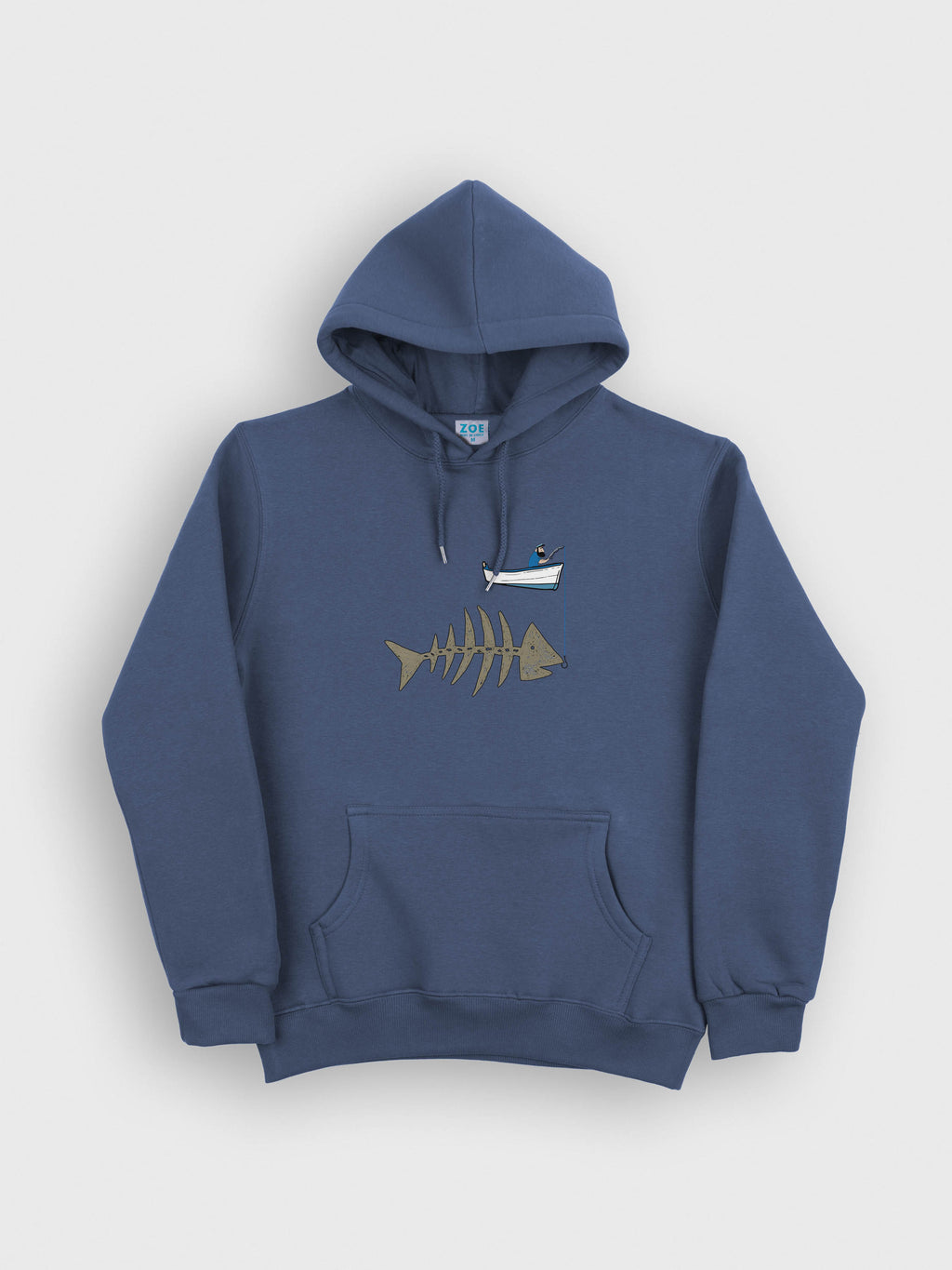 Fishing boat & Fishbone - Hoodies