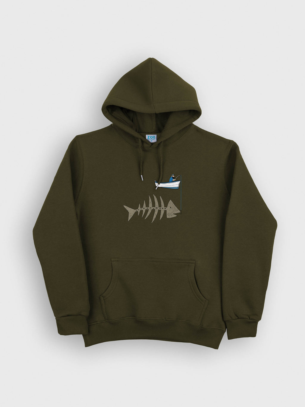 Fishing boat & Fishbone - Hoodies