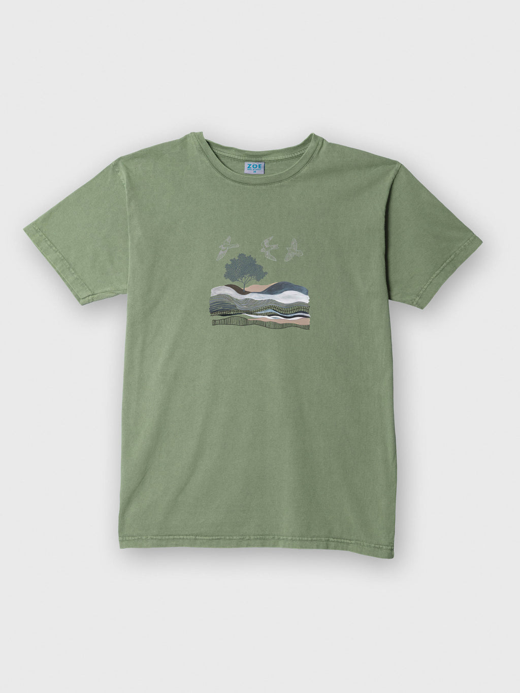 Abstract Mountain & Sea Landscape Art - Stonewashed T-Shirts