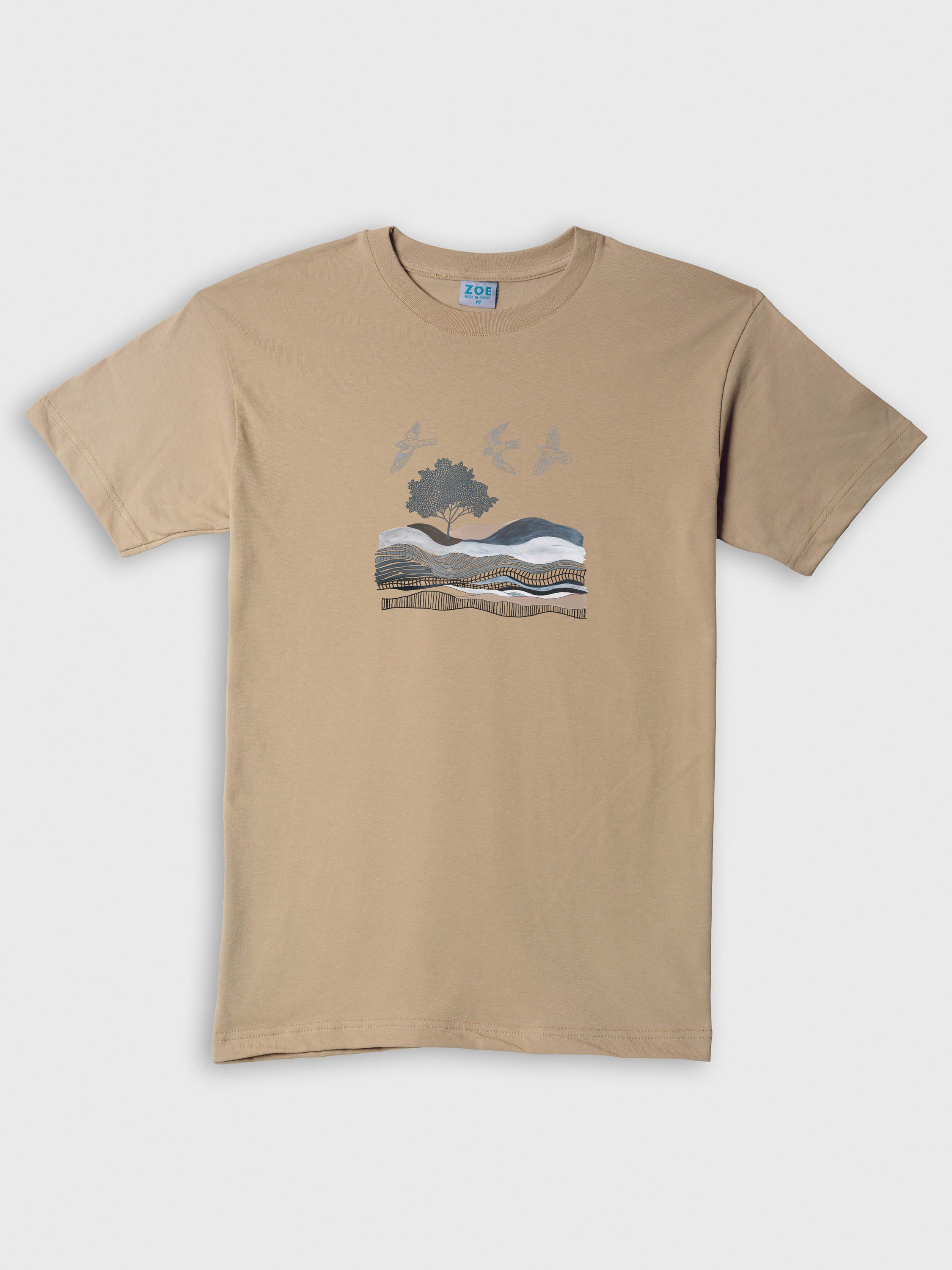 Abstract Mountain & Sea Landscape Art - T-Shirts