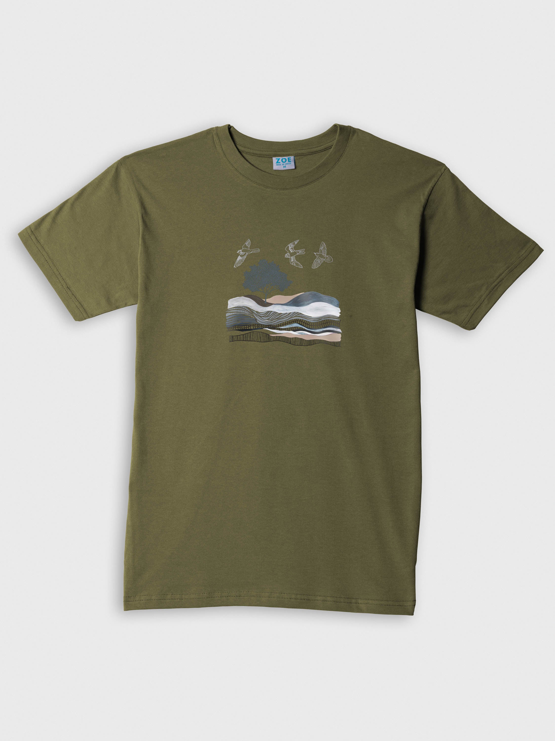 Abstract Mountain & Sea Landscape Art - T-Shirts