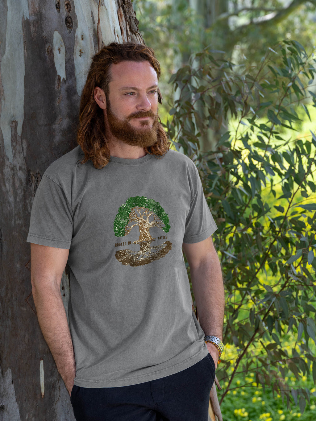 Olive Tree Nature - Stonewashed T-Shirts