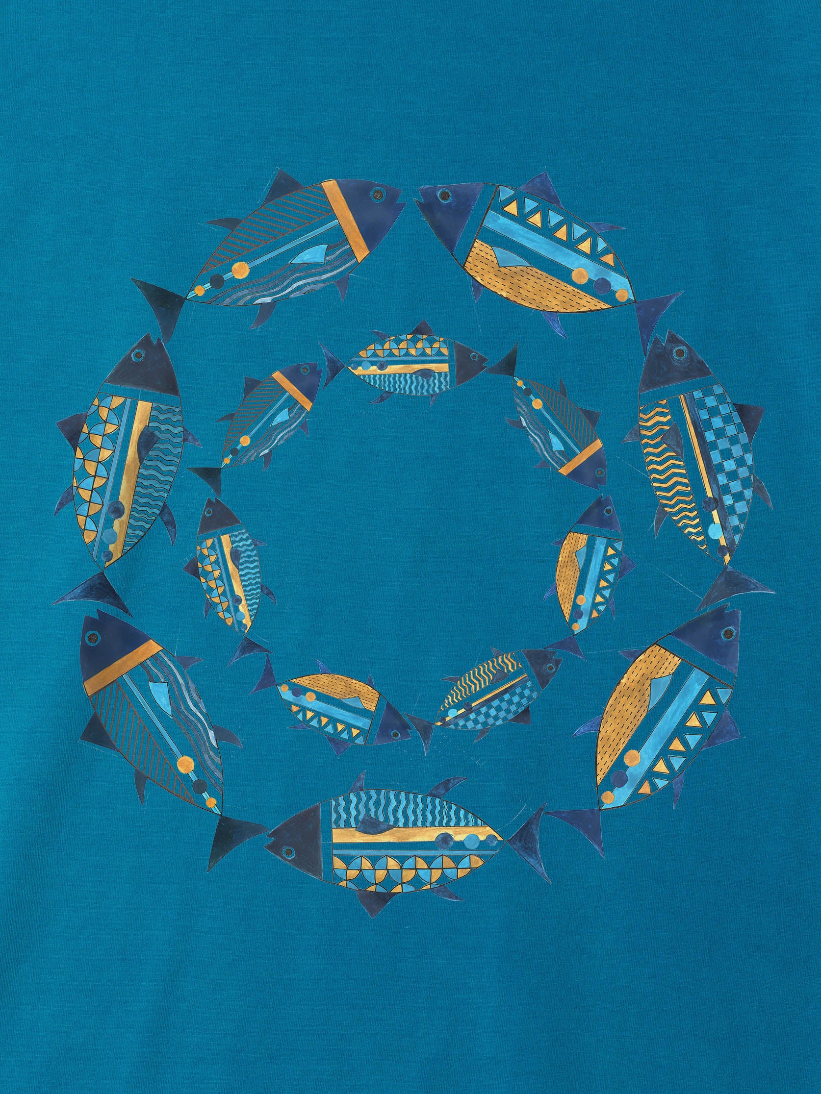 Μεσογειακό Μάνταλα με Ψάρια - Μπλούζες Πετροπλυμένες