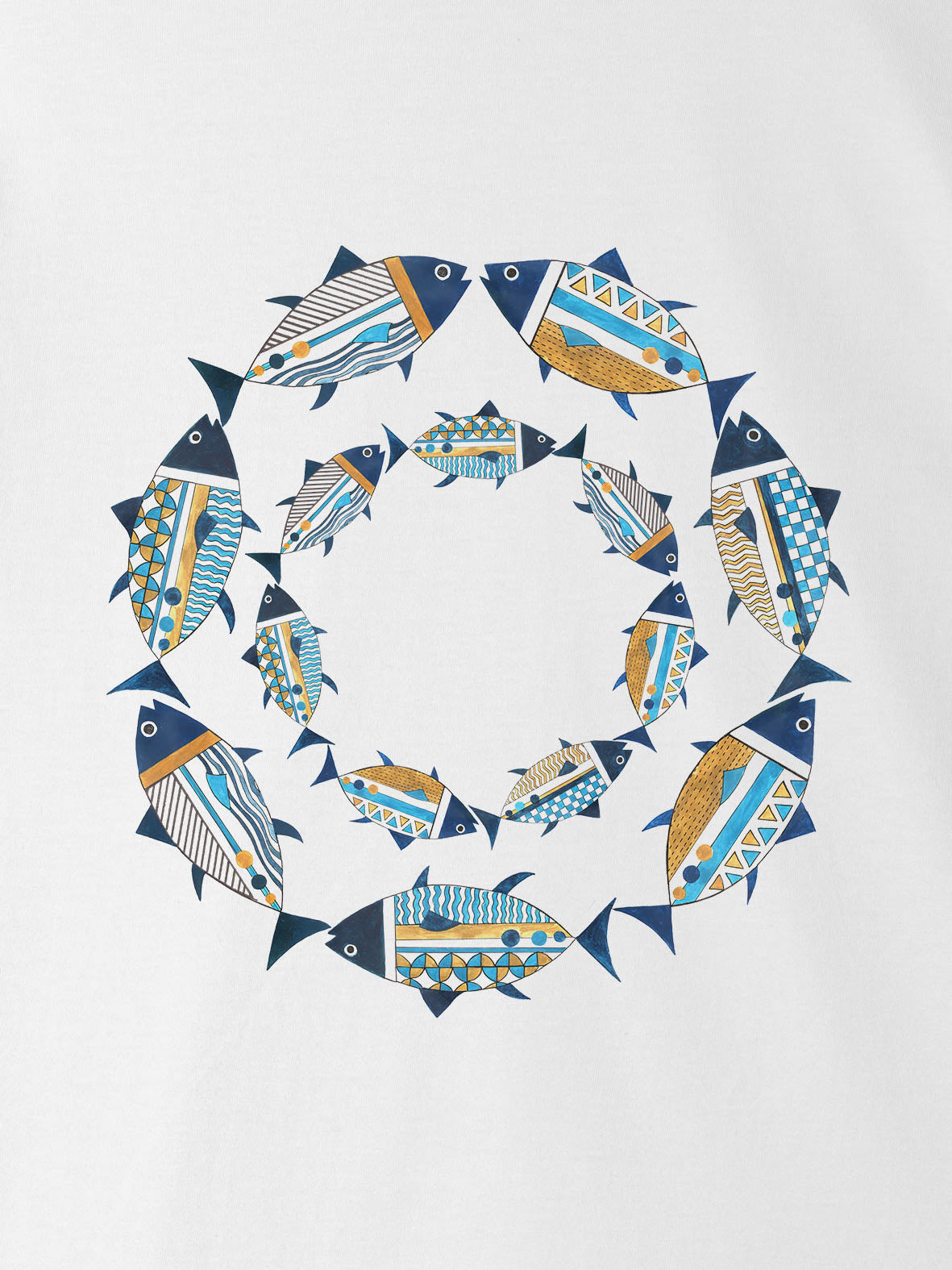 Μεσογειακό Μάνταλα με Ψάρια - Μπλούζες