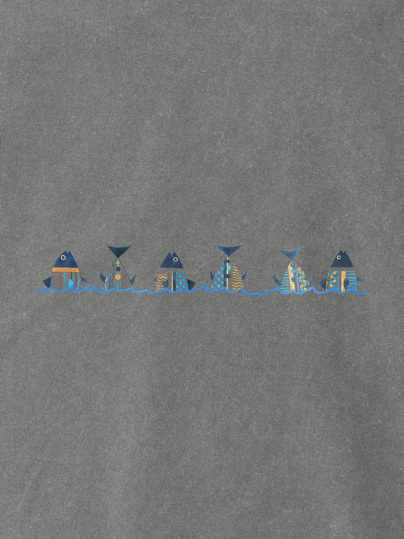 Πανοραμικό Σχέδιο Παραθαλάσσιου Χωριού - Μπλούζες Πετροπλυμένες