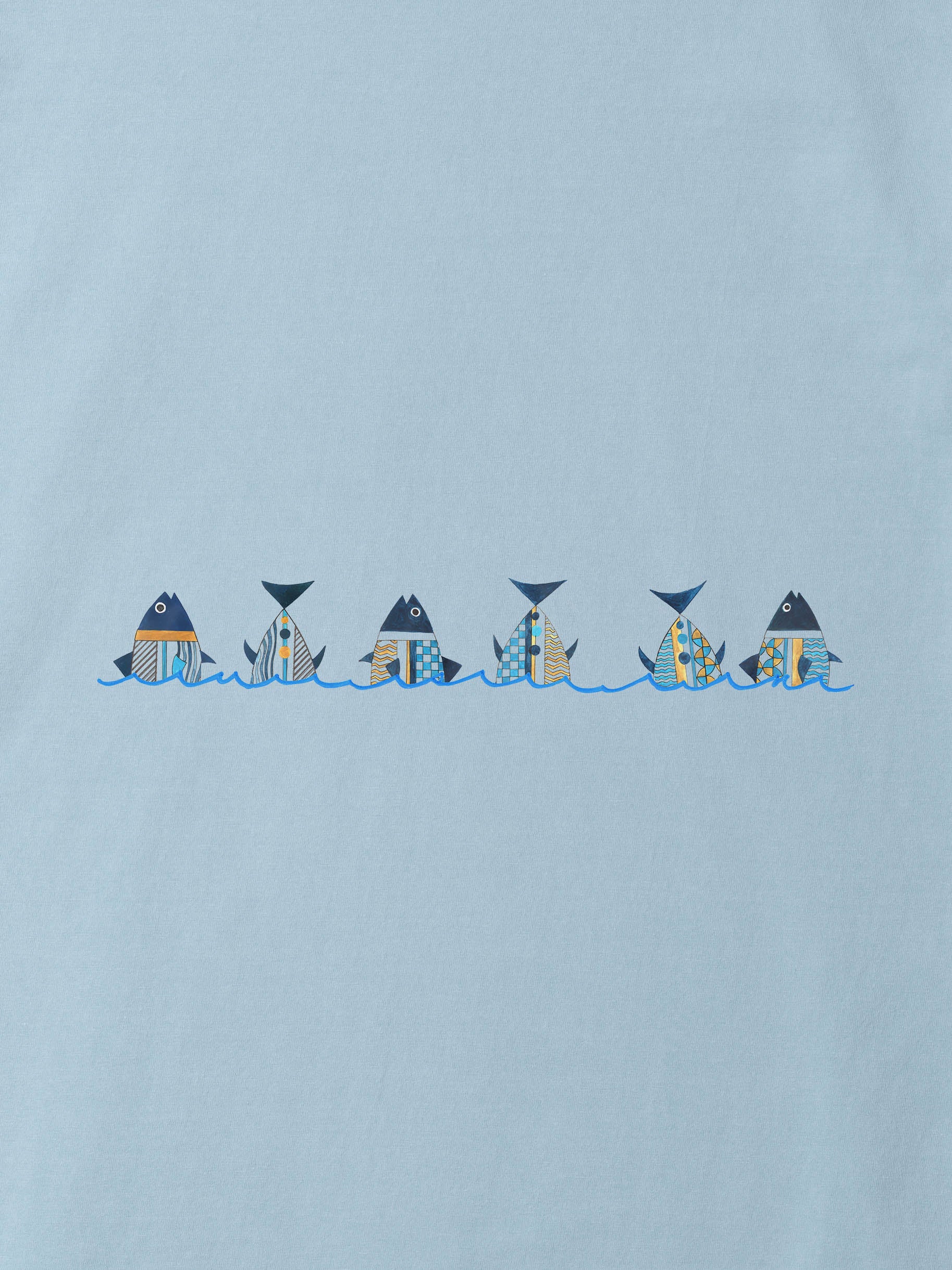 Πανοραμικό Σχέδιο Παραθαλάσσιου Χωριού - Μπλούζες Πετροπλυμένες