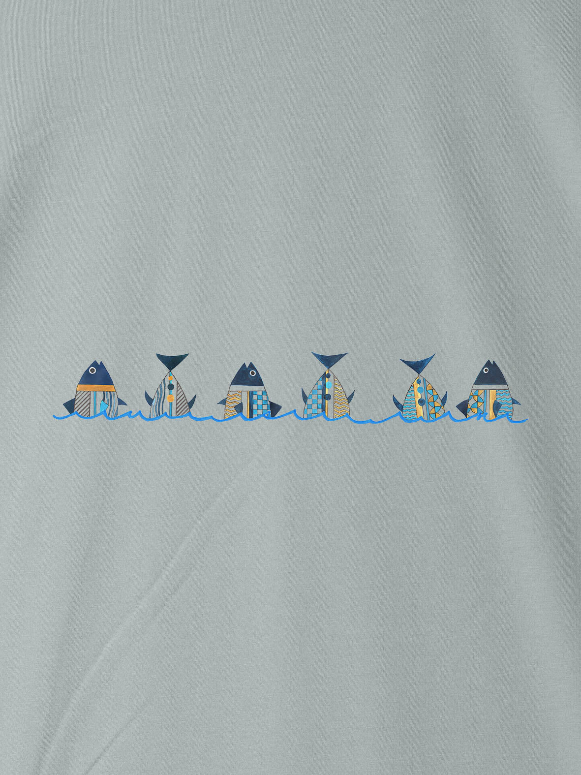 Πανοραμικό Σχέδιο Παραθαλάσσιου Χωριού - Μπλούζες