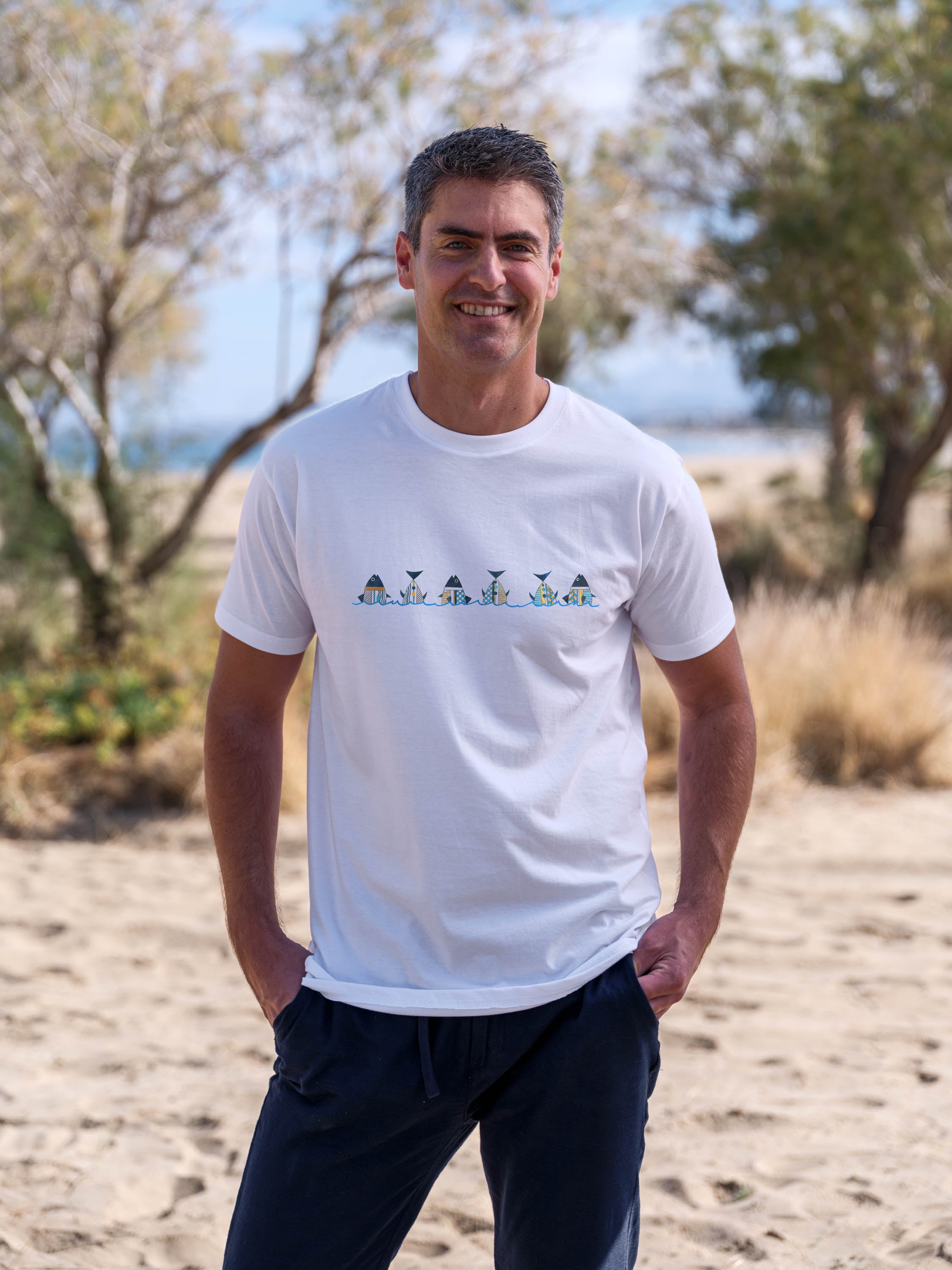 Πανοραμικό Σχέδιο Παραθαλάσσιου Χωριού - Μπλούζες