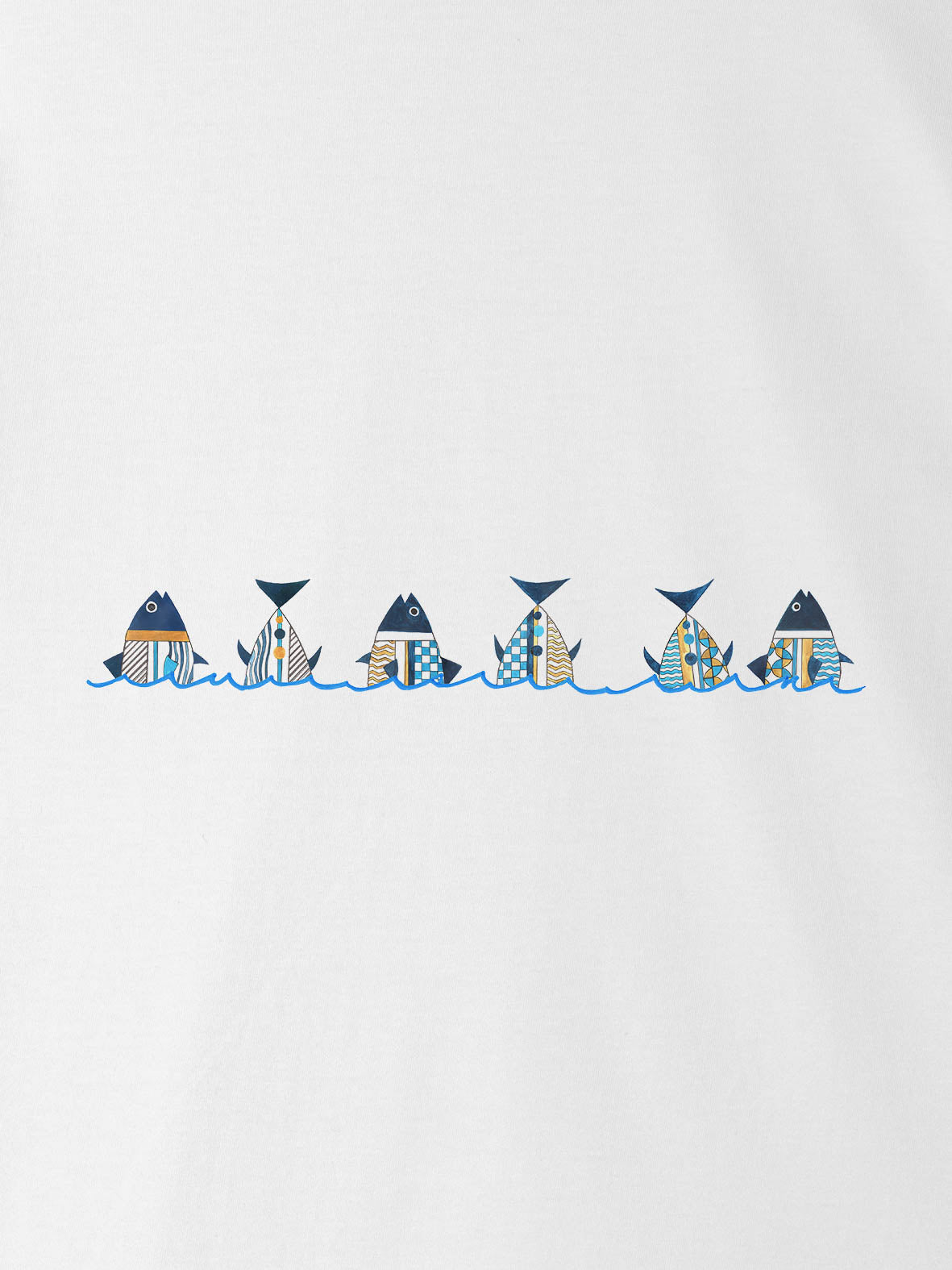 Πανοραμικό Σχέδιο Παραθαλάσσιου Χωριού - Μπλούζες