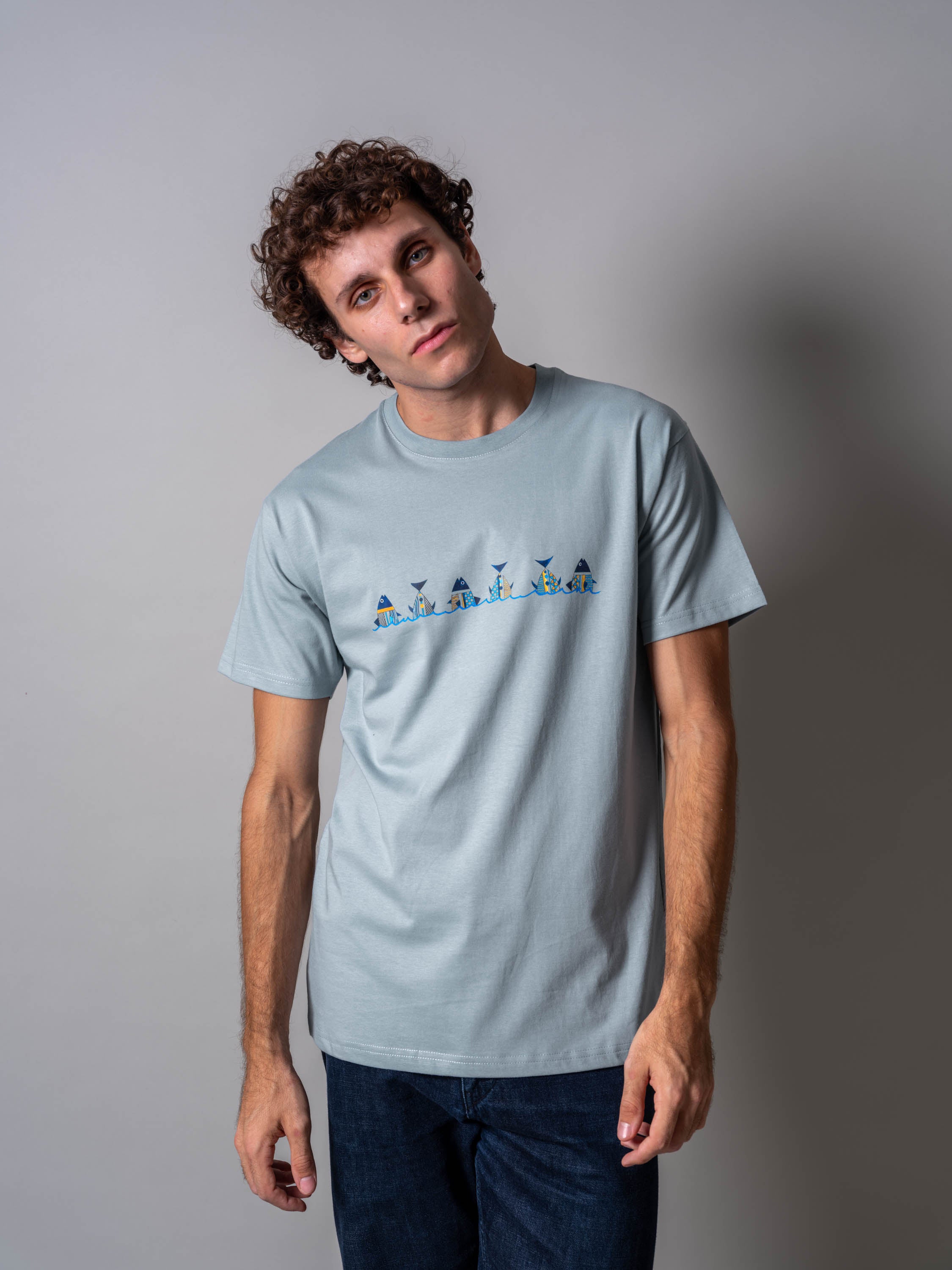 Πανοραμικό Σχέδιο Παραθαλάσσιου Χωριού - Μπλούζες Πετροπλυμένες