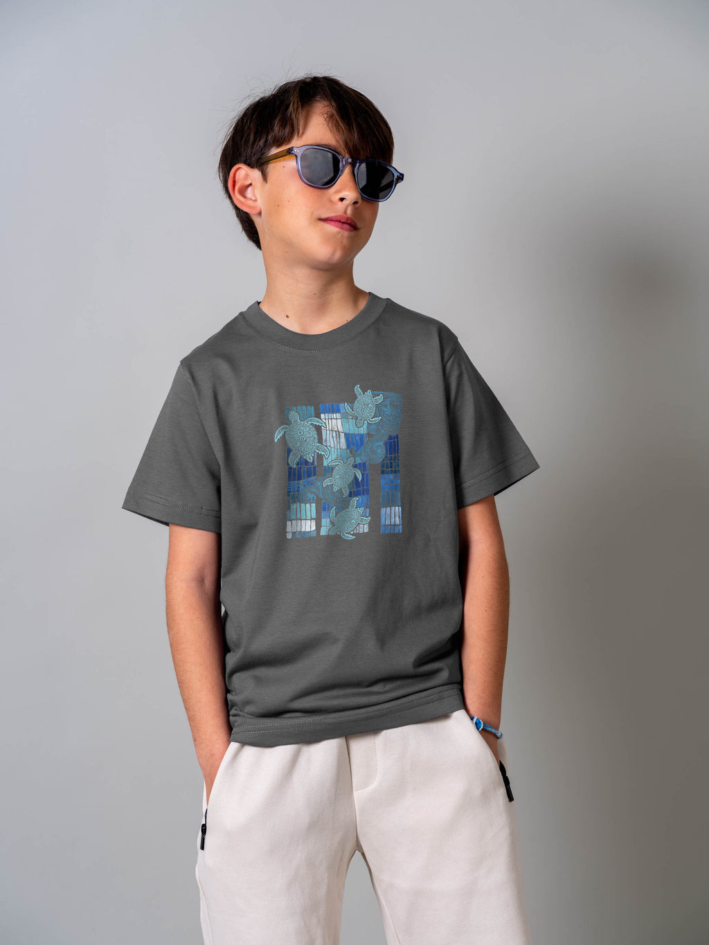 Sea Turtle Wave Tile - T-Shirts