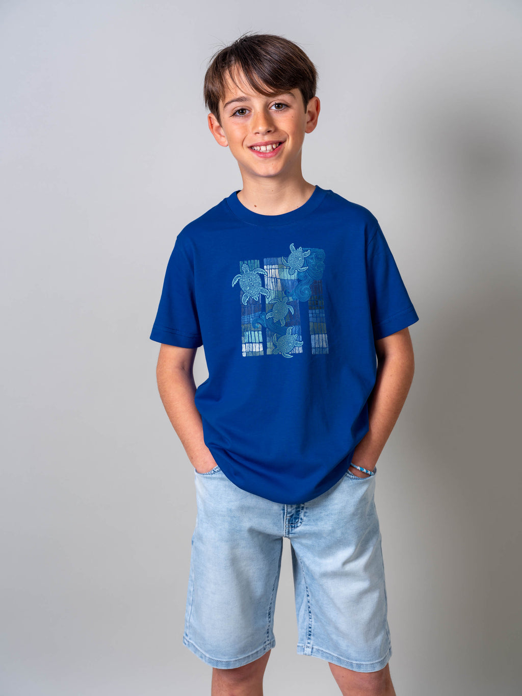 Sea Turtle Wave Tile - T-Shirts