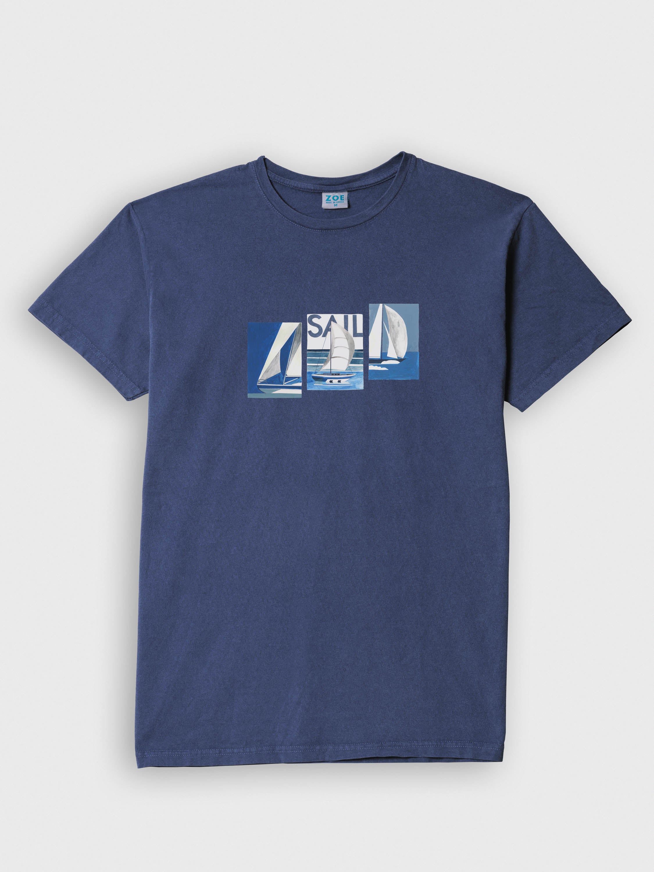 Ναυτικό Σχέδιο Ιστιοπλοϊκά - Μπλούζες Πετροπλυμένες