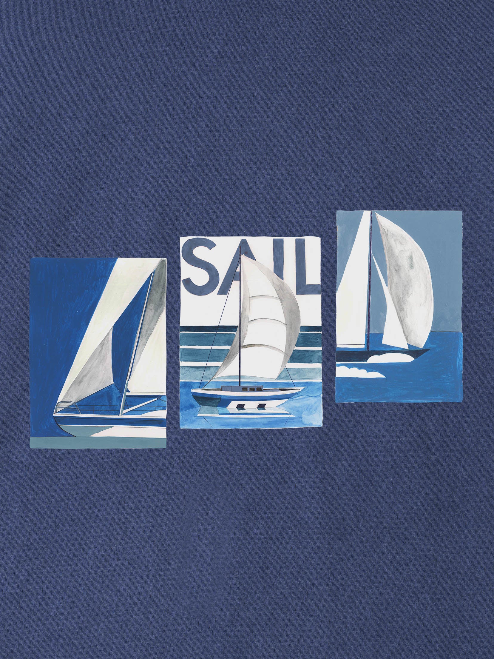 Ναυτικό Σχέδιο Ιστιοπλοϊκά - Μπλούζες Πετροπλυμένες