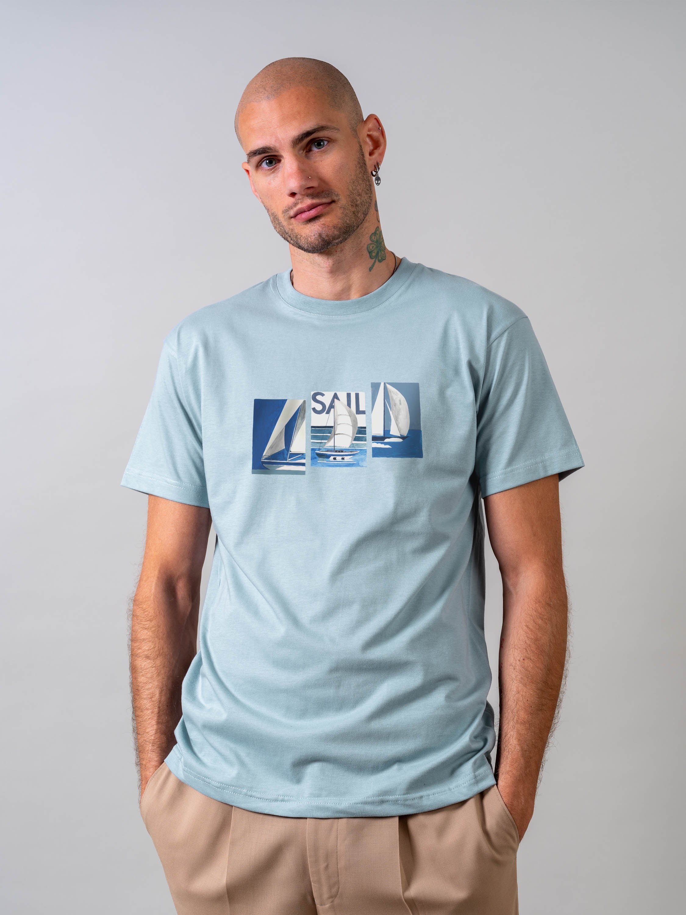 Ναυτικό Σχέδιο Ιστιοπλοϊκά - Μπλούζες Πετροπλυμένες