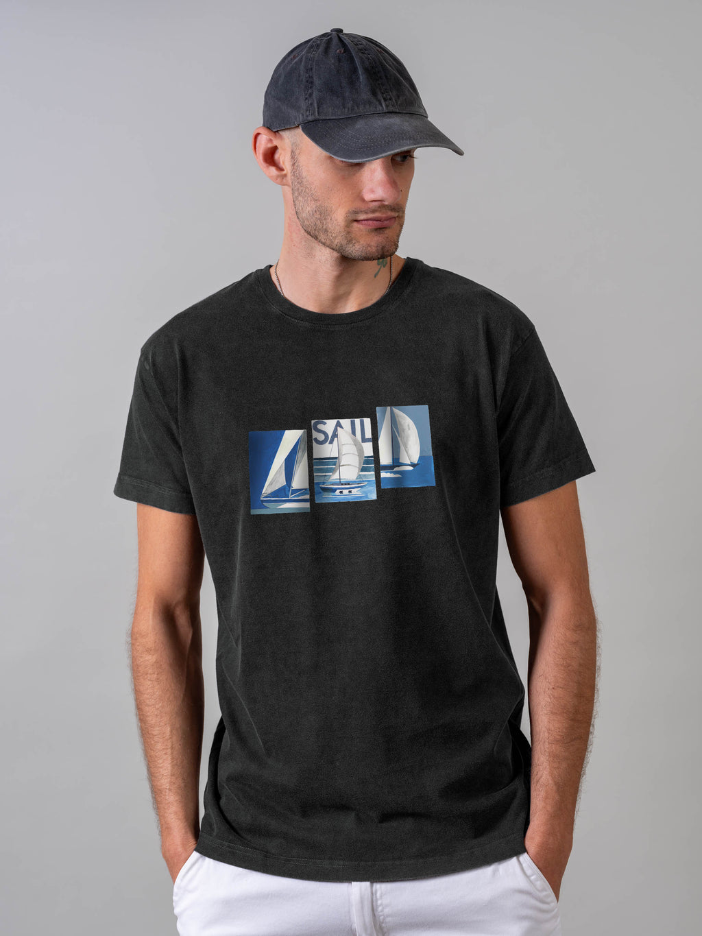 Sailing Boats Nautical - Stonewashed T-Shirts