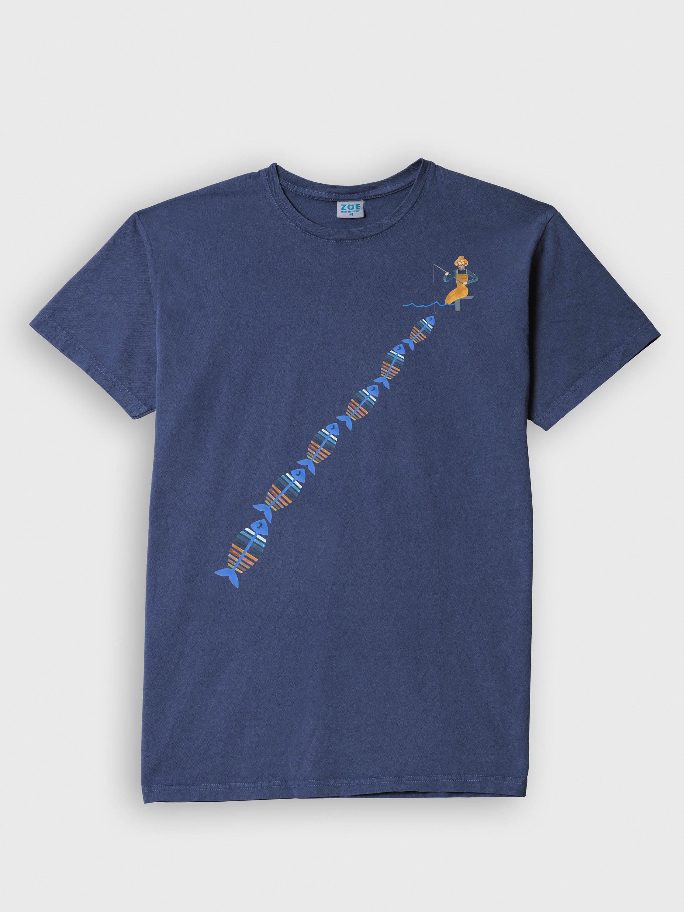 Γραφικό Σχέδιο Windsurfer σε Λωρίδα - Μπλούζες Πετροπλυμένες