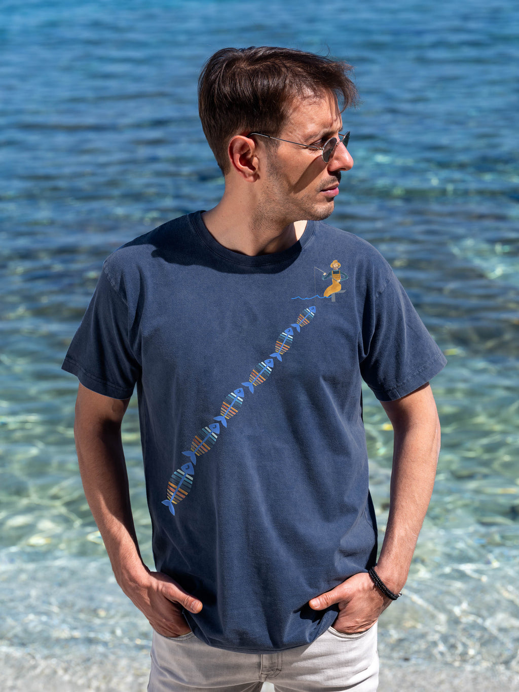 Windsurfer Strip - Stonewashed T-Shirts